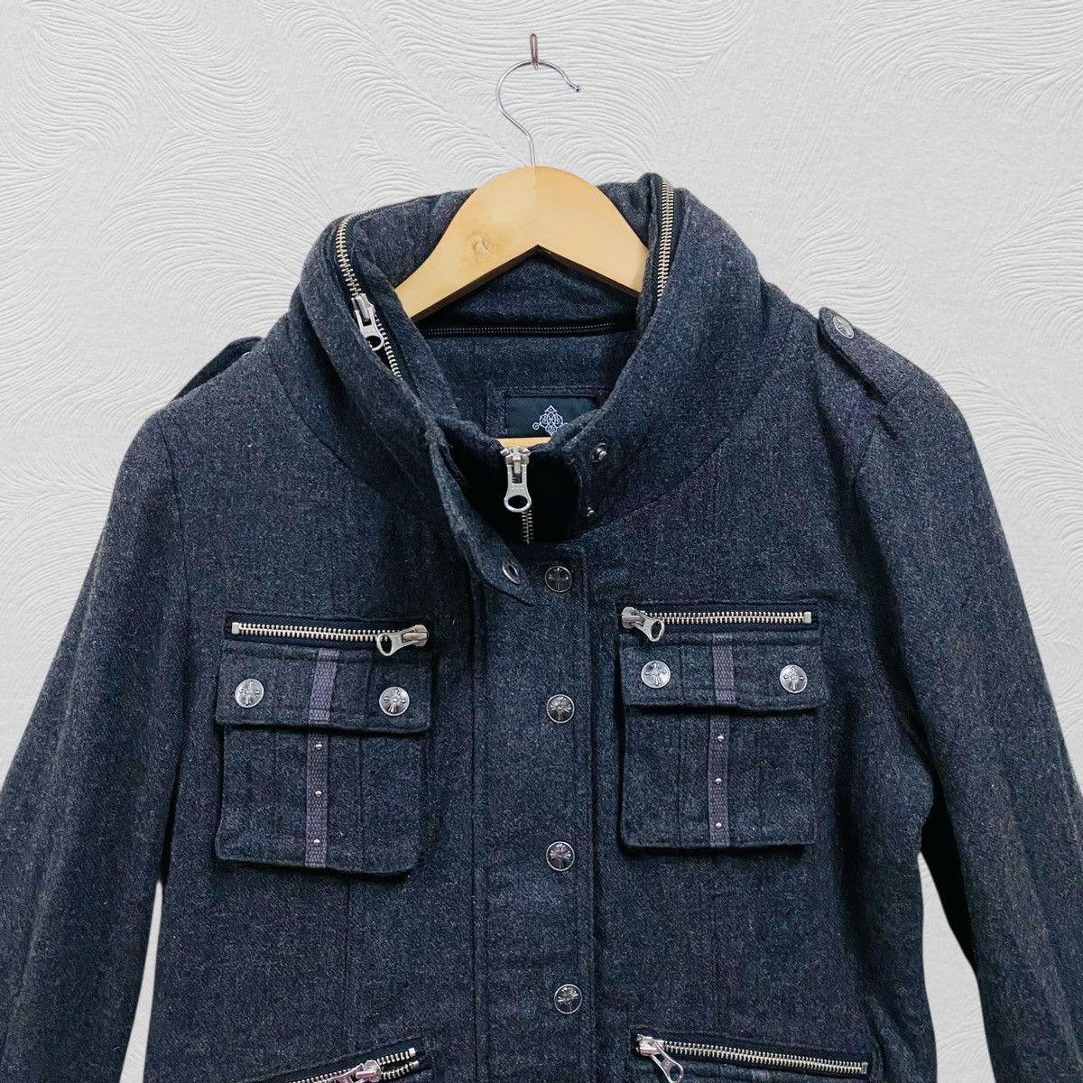 Japanese Brand Ozz croce punk jacket japan hearts chrome hearts Size US M / EU 48-50 / 2 - 3 Thumbnail