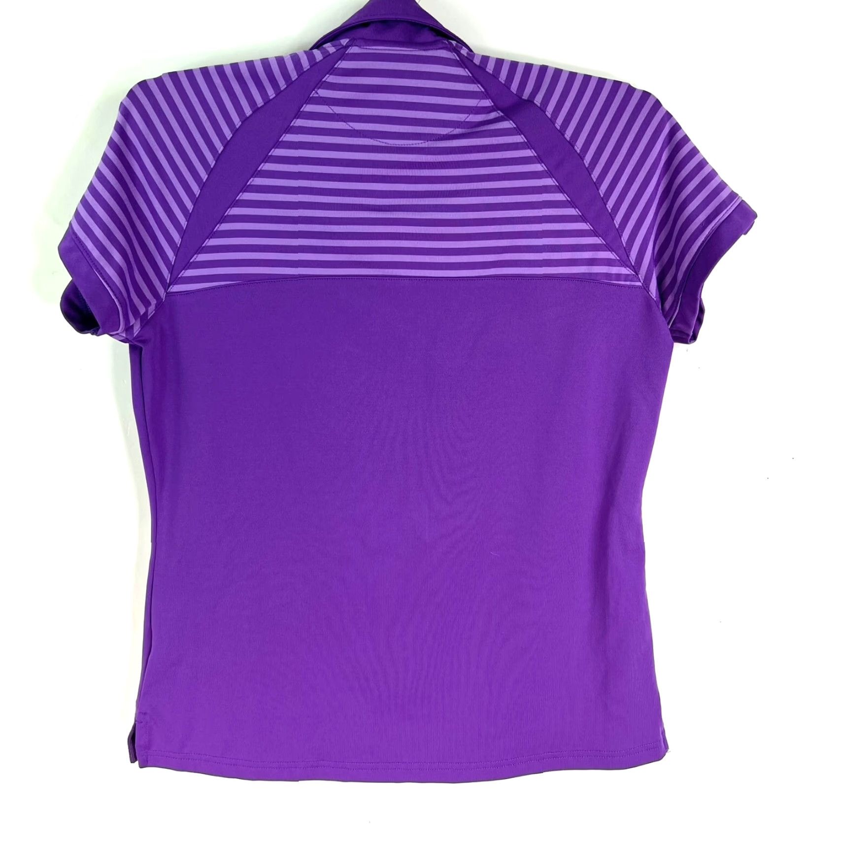Vintage Tommy Armour Polo Shirt Striped Golf Purple Womens Size S Short Sleeve Pullover Collared Breathable Dri-Logic Moisture Wicking Size S / US 4 / IT 40 - 5 Thumbnail
