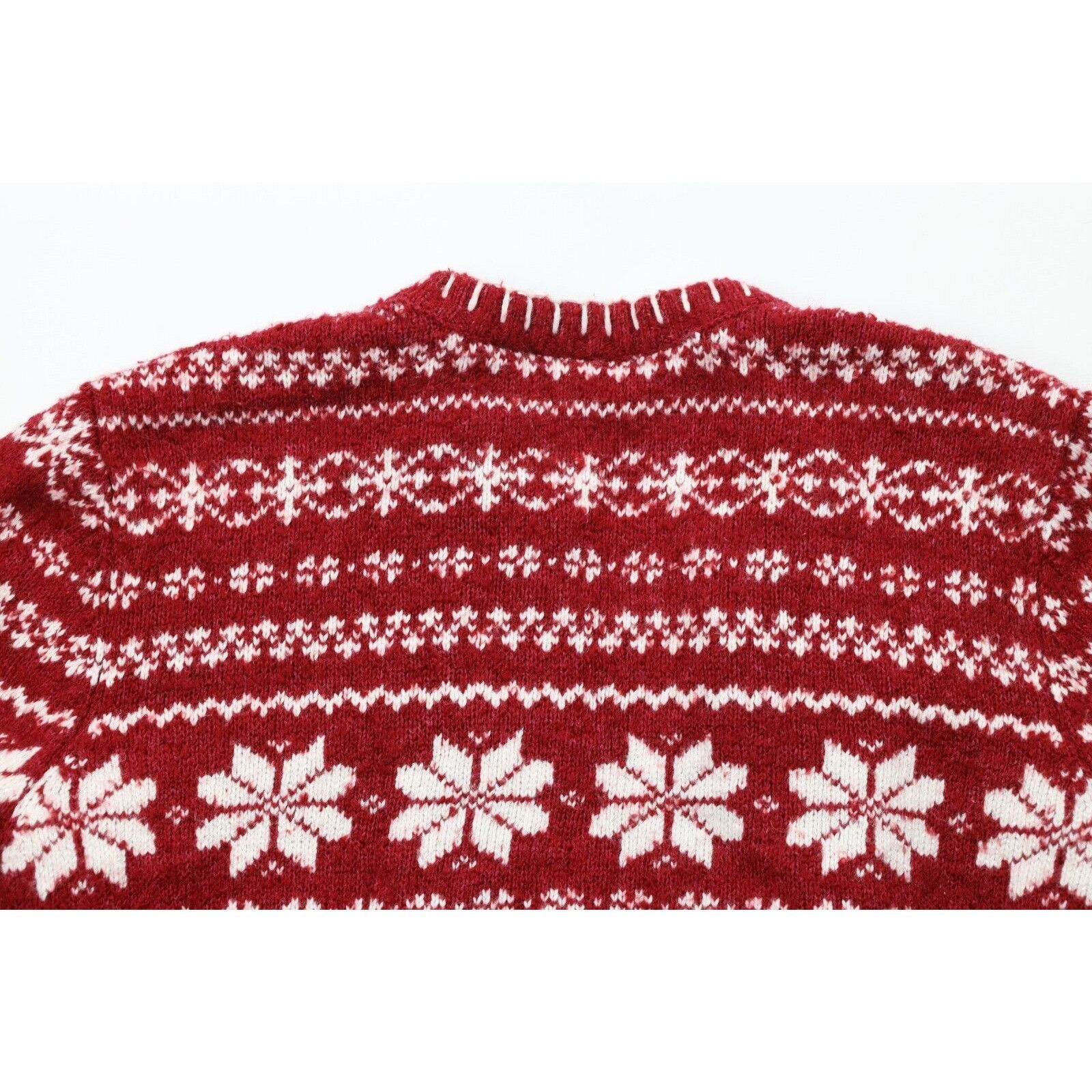 Vintage Vintage 90s Christmas Fair Isle Polar Bear Sweater Size L / US 10 / IT 46 - 10 Thumbnail