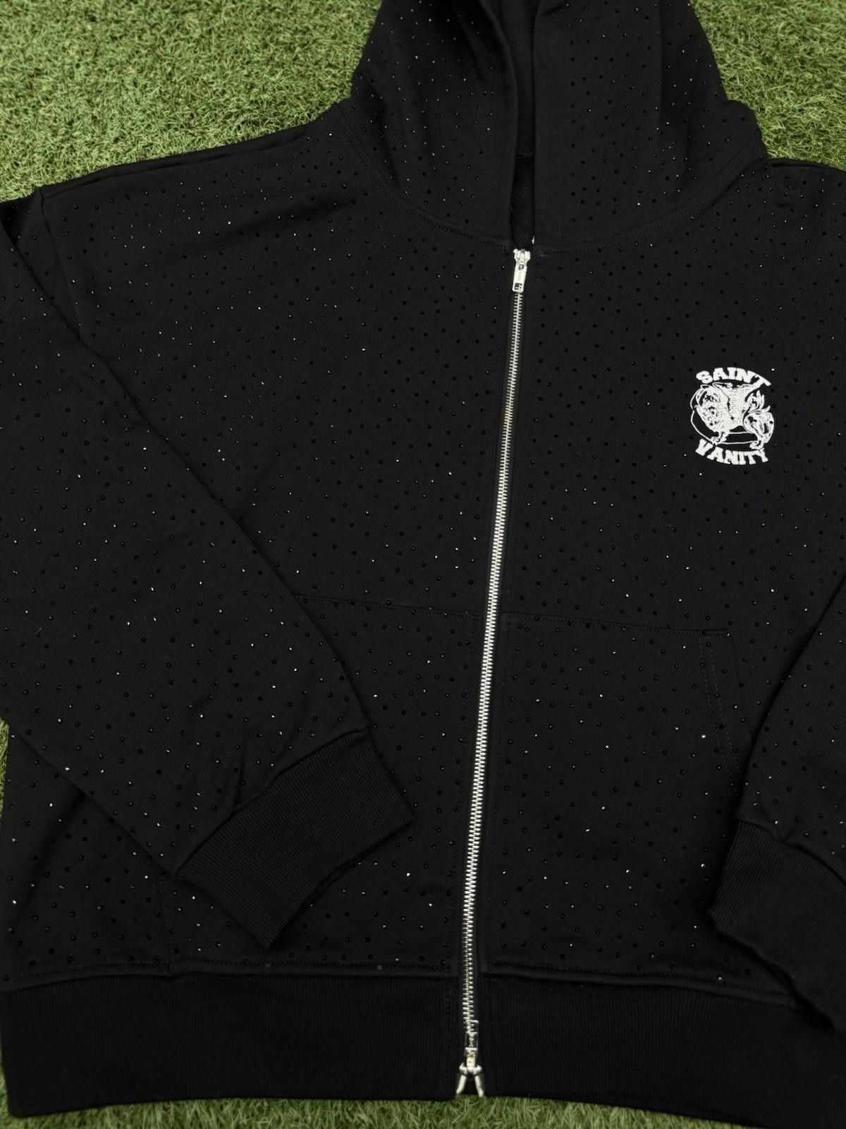 Saint Vanity Size M - Saint Vanity Hoodie Black Rhinestone Zip Up Size US M / EU 48-50 / 2 - 3 Thumbnail
