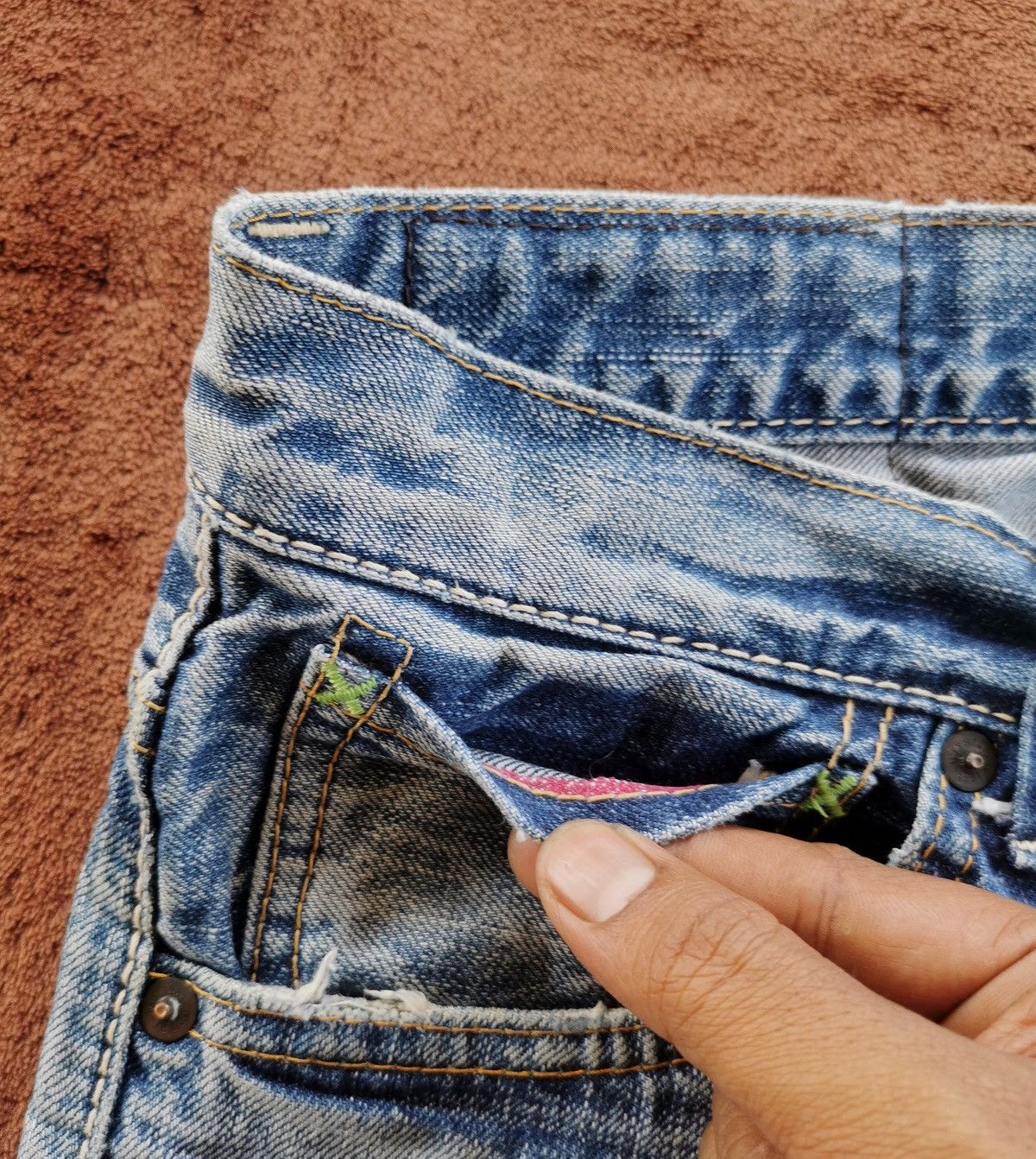 Johnbull Johnbull Selvedge Distressed Denim Shorts Size US 30 / EU 46 - 4 Thumbnail