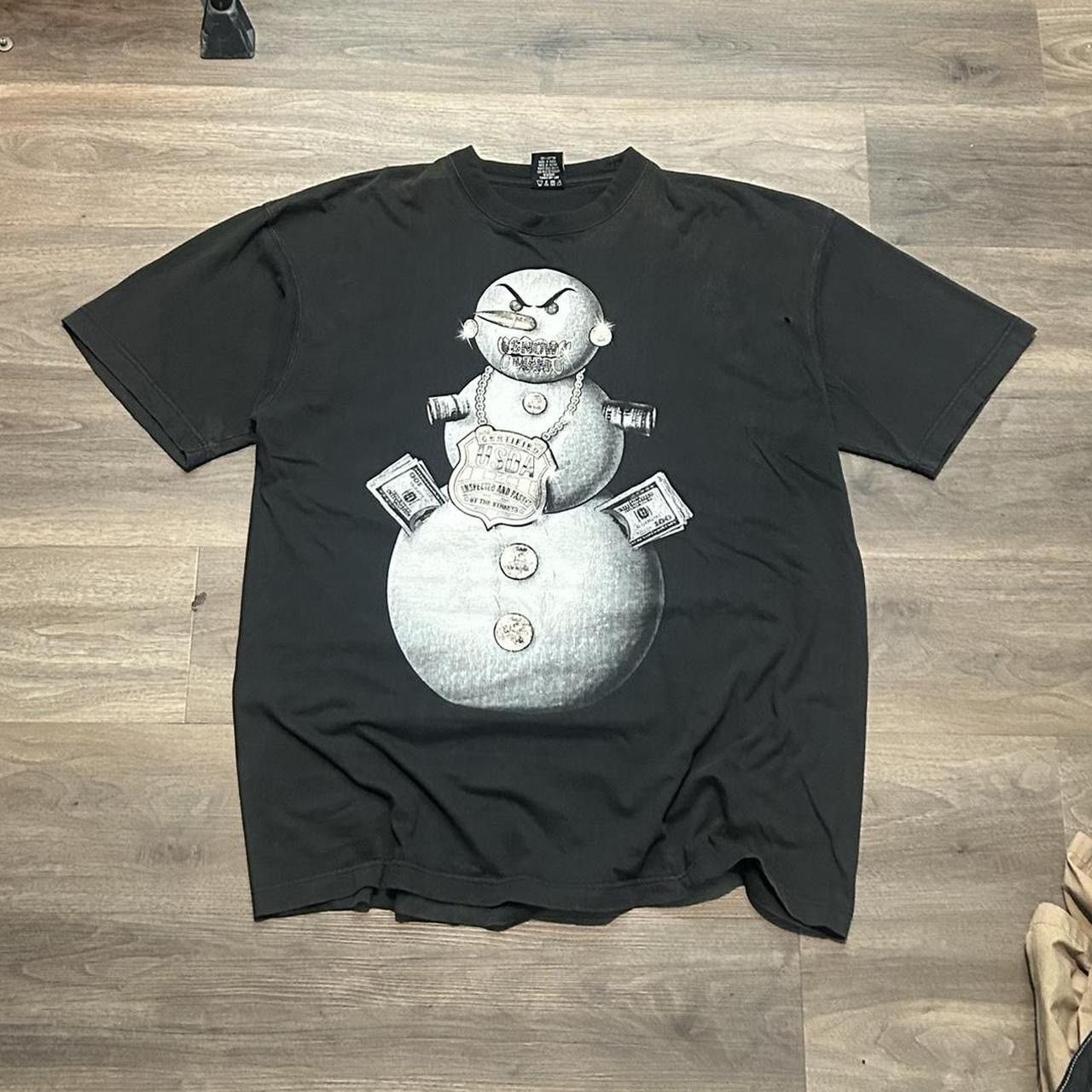 image of Vintage Rap Tee Jeezy “I Got That Snow Man” in Black, Men's (Size 2XL)