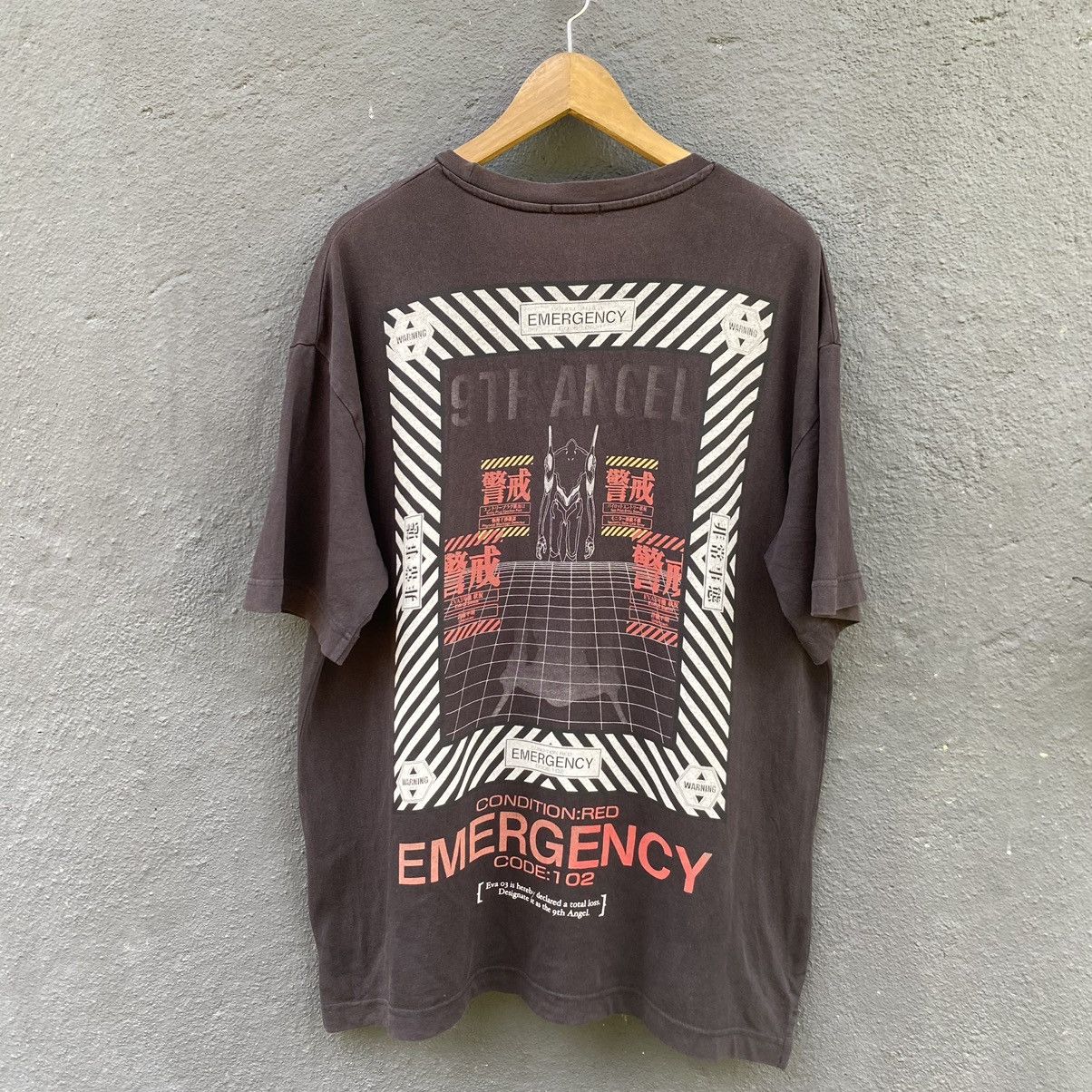 Anime Thrashed Faded Evangelion X GU Anima Tee Size US L / EU 52-54 / 3 - 1 Thumbnail
