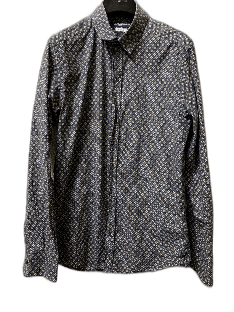 Dolce & Gabbana Dolce & Gabbana Men's Long Sleeve Shirt Size US L / EU 52-54 / 3 - 1 Thumbnail