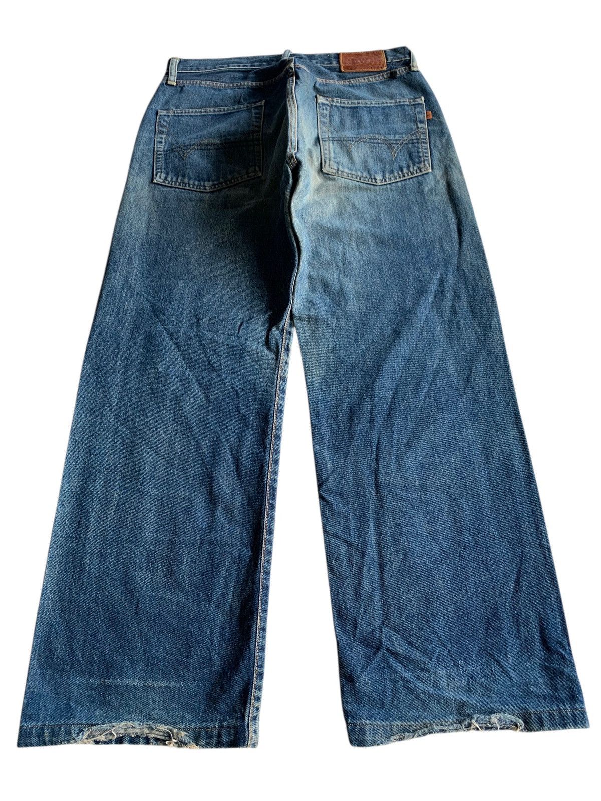 Edwin VINTAGE EDWIN 505 SELVEDGE BAGGY FADED DISTRESSED DENIM Size US 31 - 4 Thumbnail
