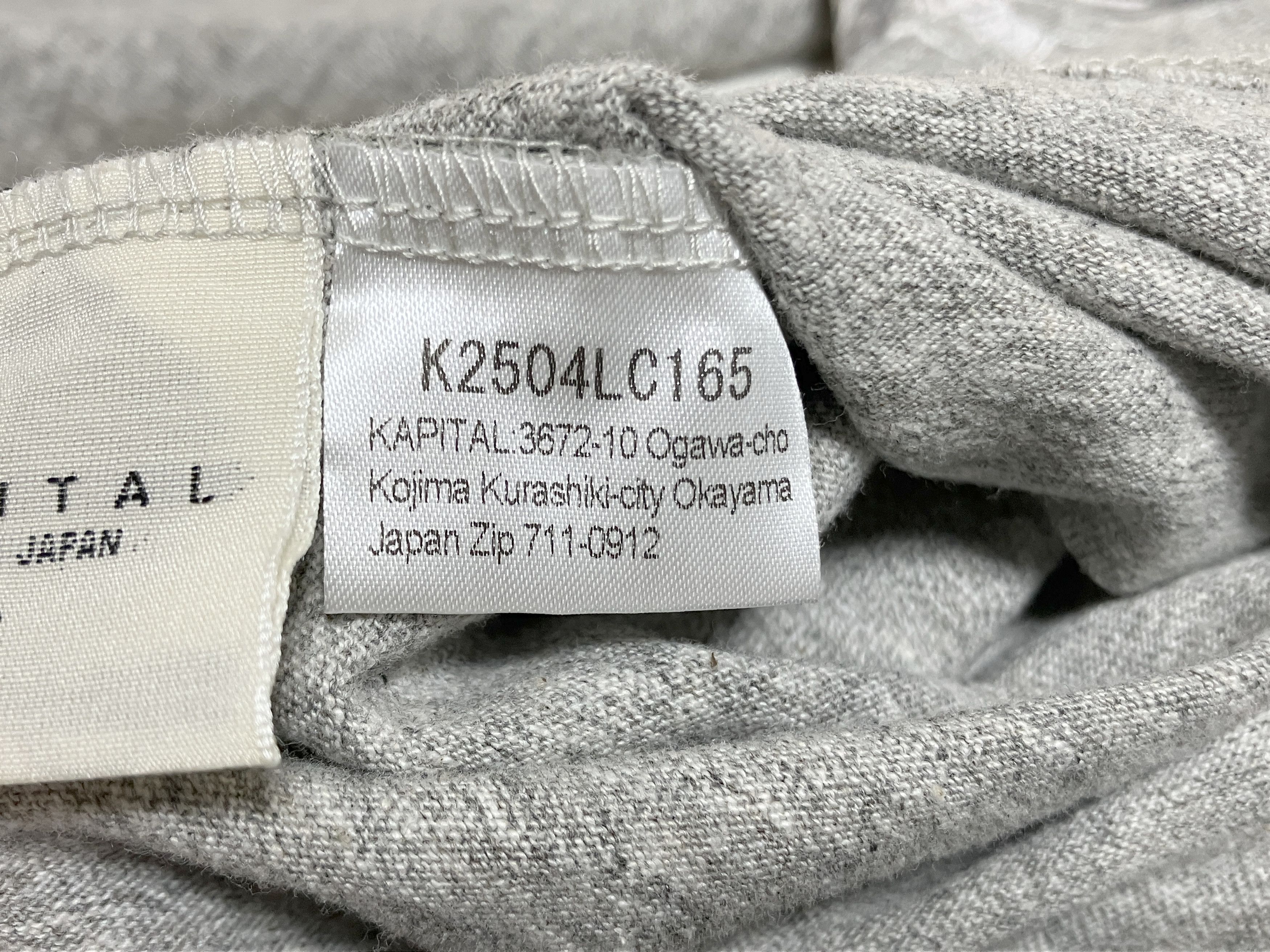 Kapital Kapital TOP Tenjiku BUSTER PECKISH BOWY LS Tee t-shirt gray Size US XL / EU 56 / 4 - 6 Thumbnail