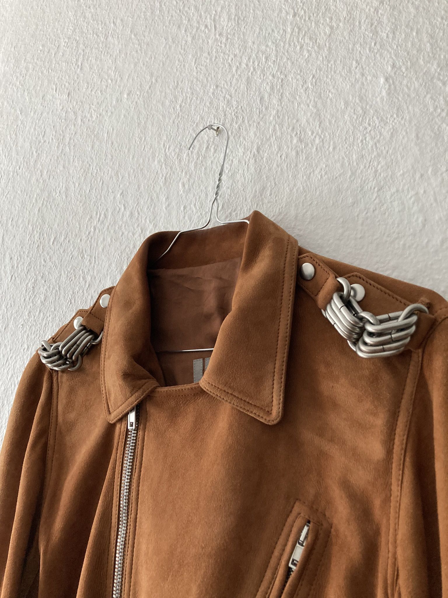 Rick Owens F/W 19 "LARRY" Chain Suede Leather Rotterdam Jacket Size US M / EU 48-50 / 2 - 4 Thumbnail
