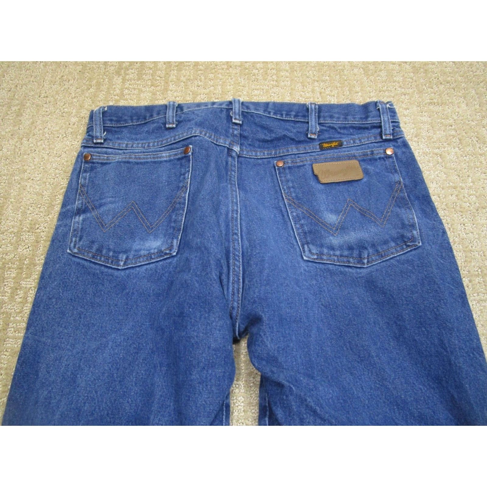 Wrangler Wrangler Jeans Men 38x30 Dark Wash Original Fit Cowboy Cut Jeans Casual 5-Pocket Denim Wrangler 13MWZ Mens Boots Size US 38 / EU 54 - 4 Thumbnail