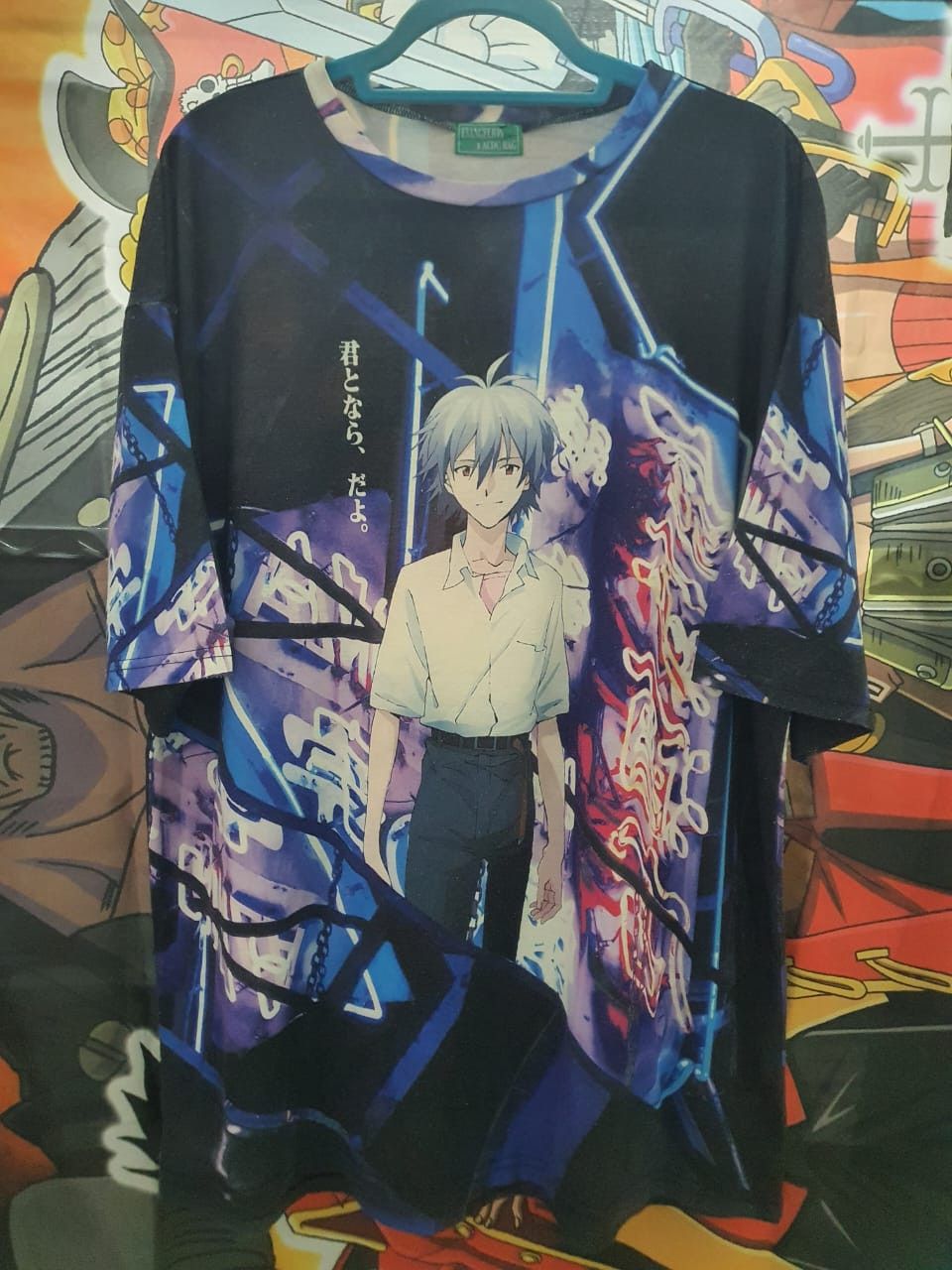 Japanese Brand × Streetwear × Vintage Rare Evangelion x ACDC Rag anime ...