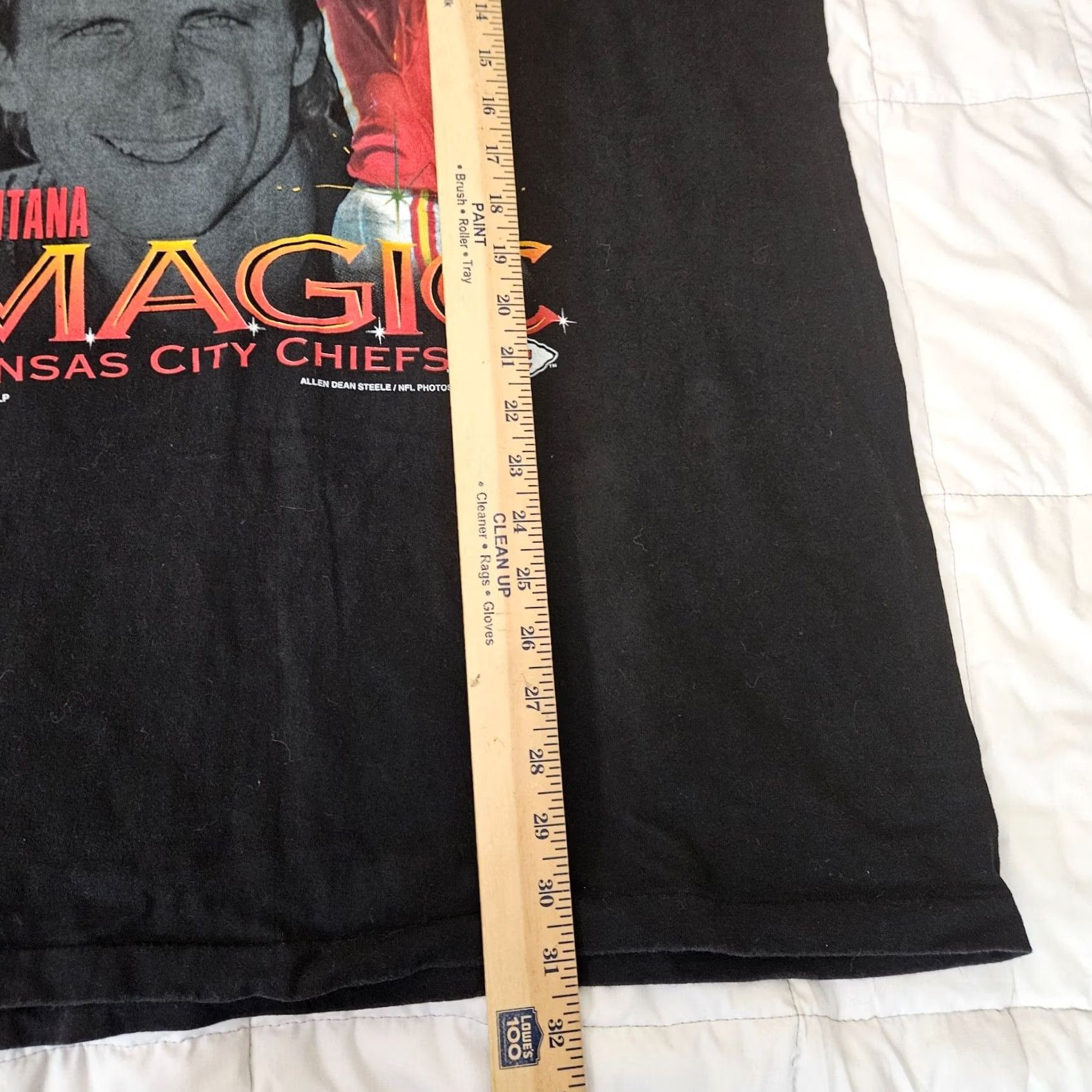 Vintage VINTAGE Joe Montana Magic Kansas City Chiefs KC Tee XL Shirt Mens Black 1990s KC Sportswear T-Shirt Size US XL / EU 56 / 4 - 6 Thumbnail