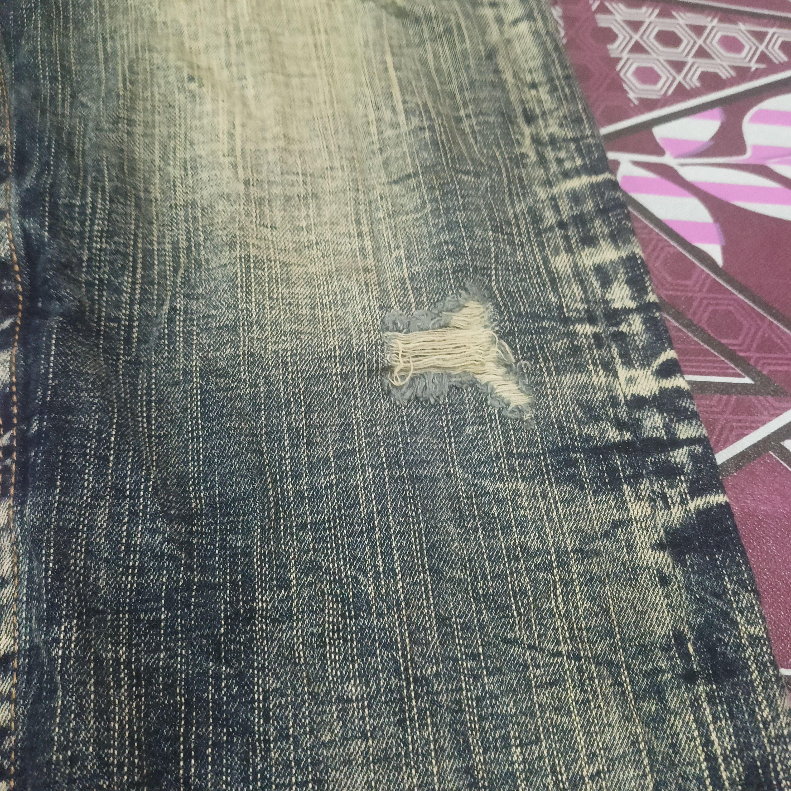 If Six Was Nine 💥Insane💥 Sick Sorridere Japan Flared Distressed Jeans Size US 30 / EU 46 - 7 Thumbnail