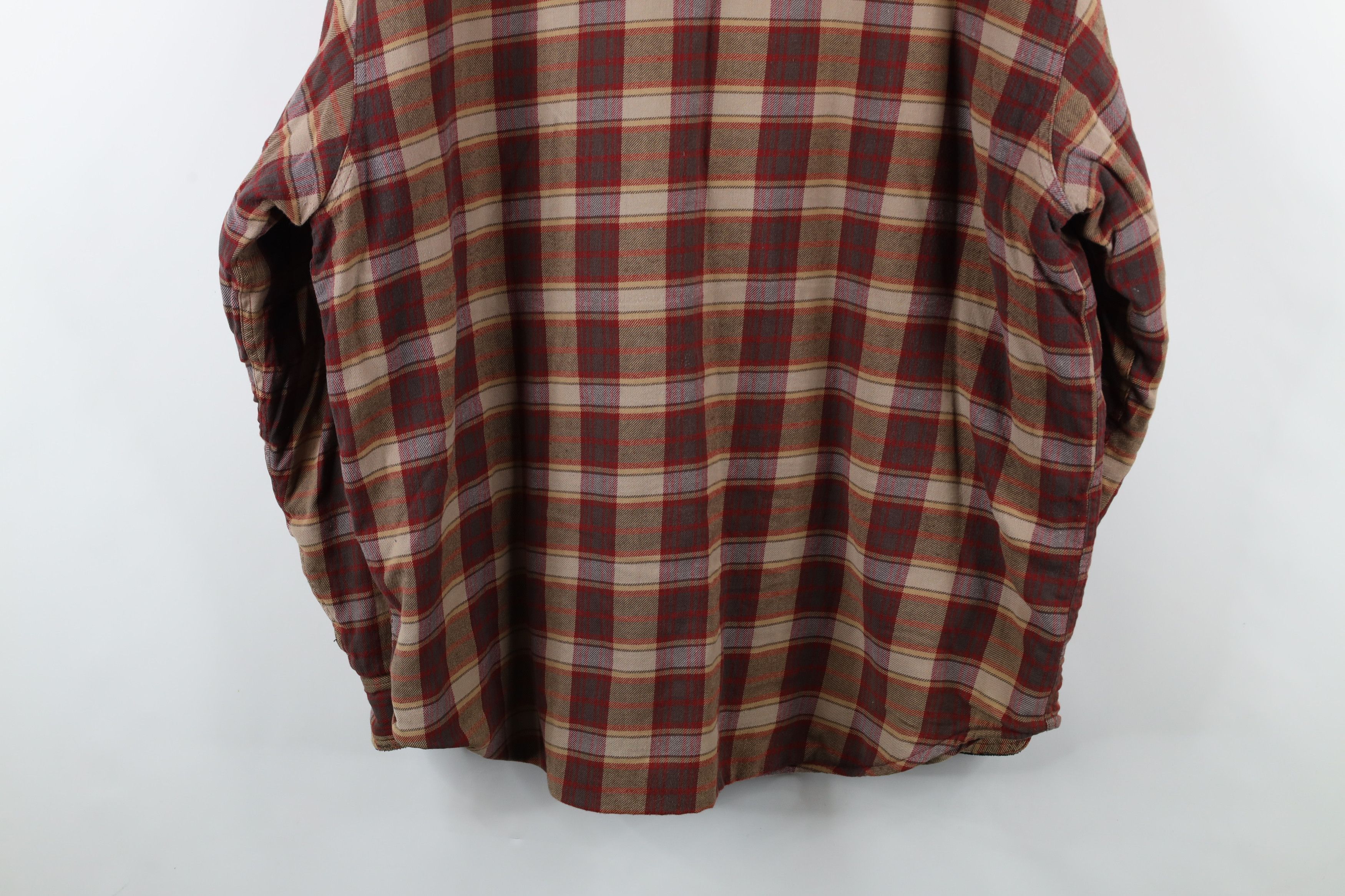 Vintage Vintage 90s Y2K Streetwear Fleece Lined Flannel Shirt Jacket Size US XL / EU 56 / 4 - 13 Thumbnail