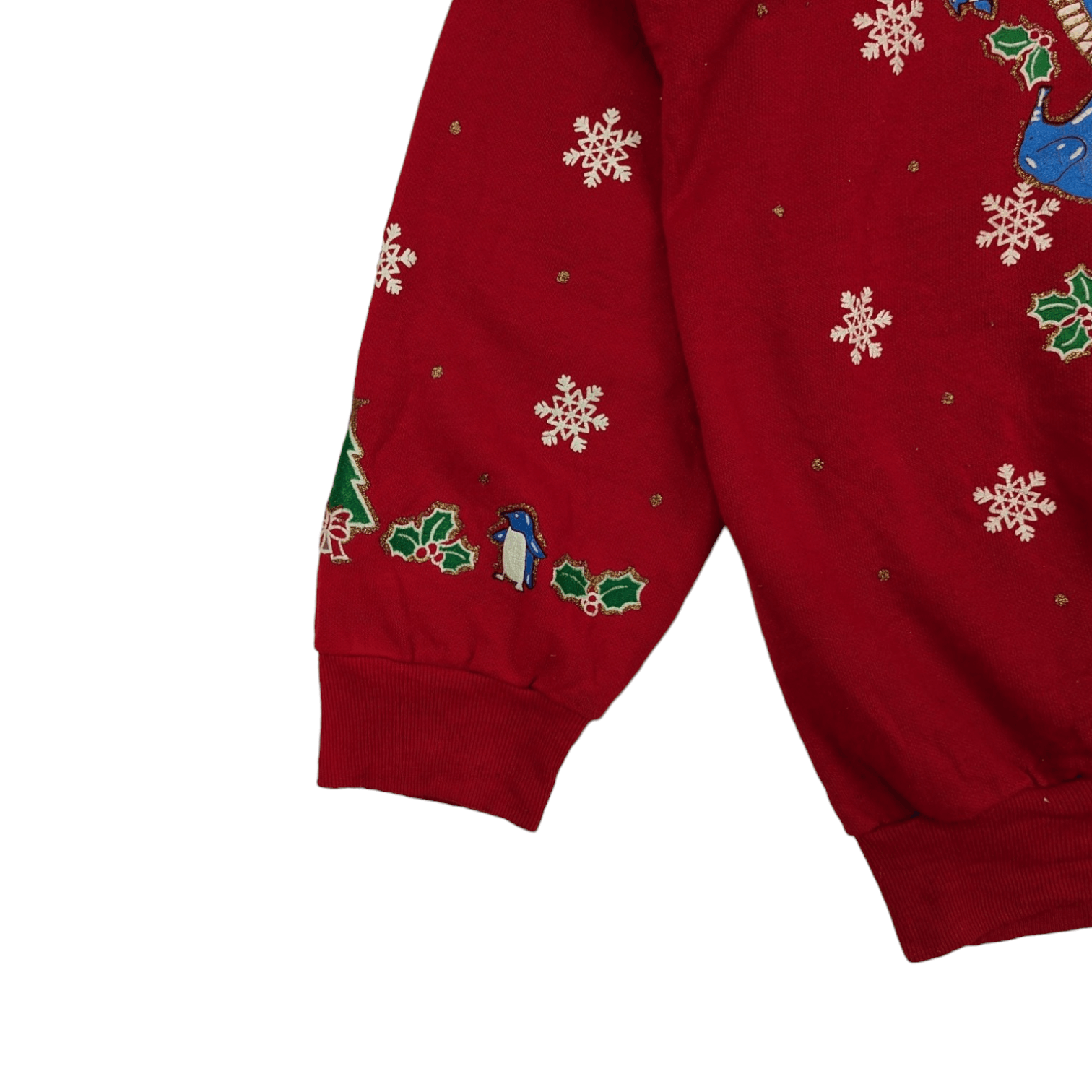 Vintage Vintage 90's HOLIDAY TIME Full Print Winter Jumper Size US L / EU 52-54 / 3 - 7 Thumbnail