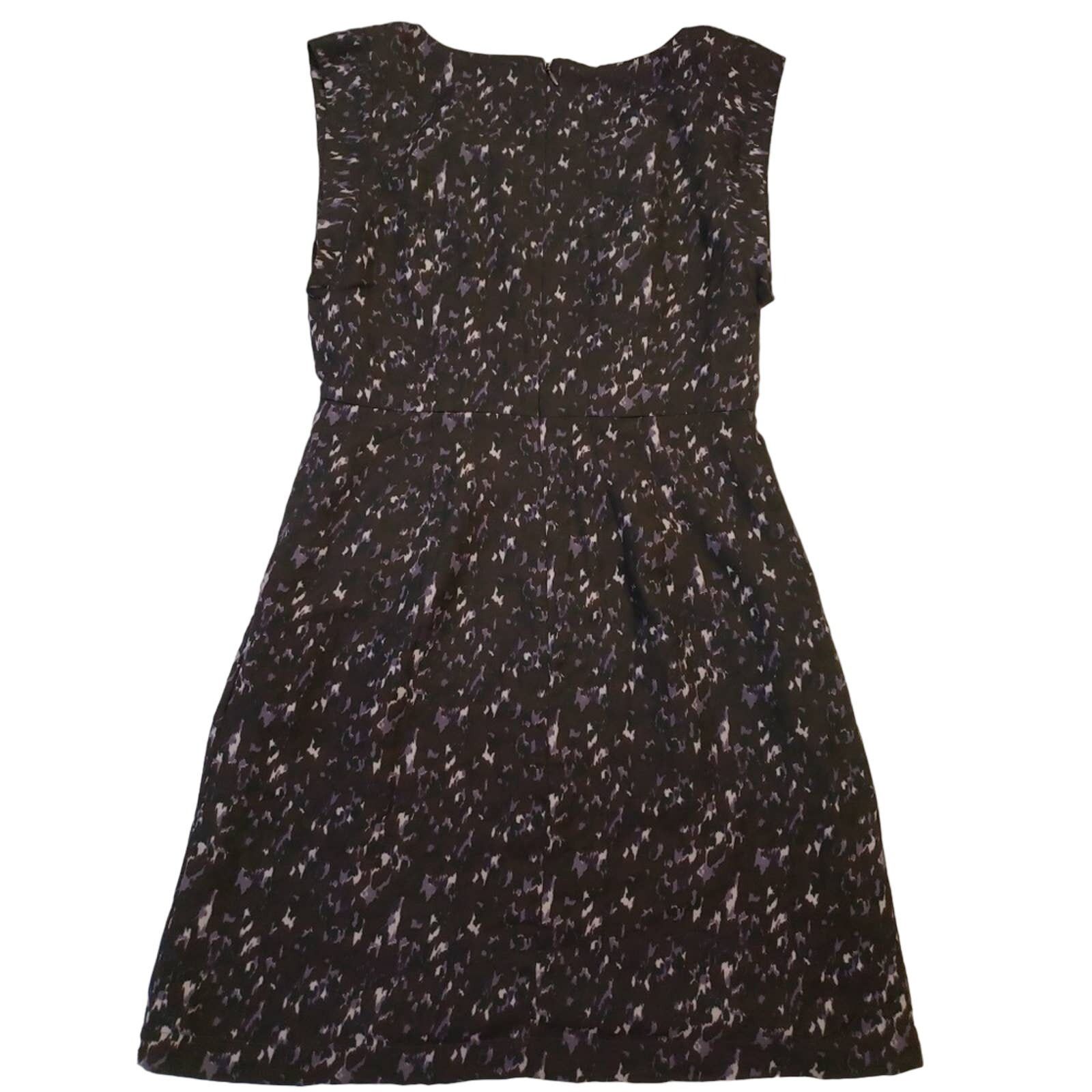 Loft Ann Taylor Loft Dress Womens 2 Purple Abstract Design Size XS / US 0-2 / IT 36-38 - 2 Thumbnail
