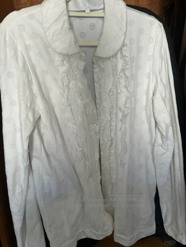 Comme des Garcons Comme Des Garcons White Vintage Design Shirt Top Size L / US 10 / IT 46 - 1 Thumbnail