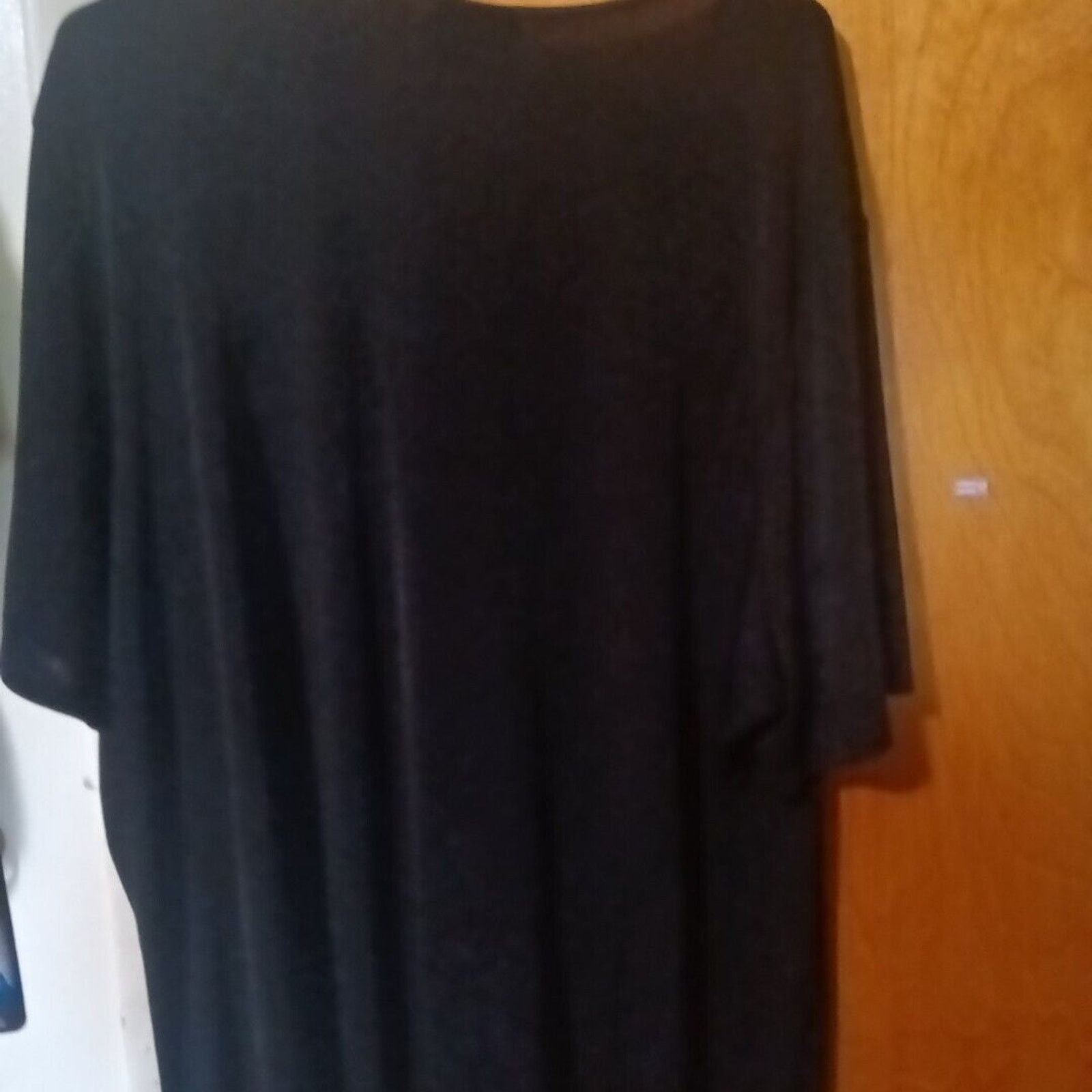 Other Kathie lee black see through short sleeve plus top 26W/28W Size 4XL / US 24-26 - 5 Thumbnail