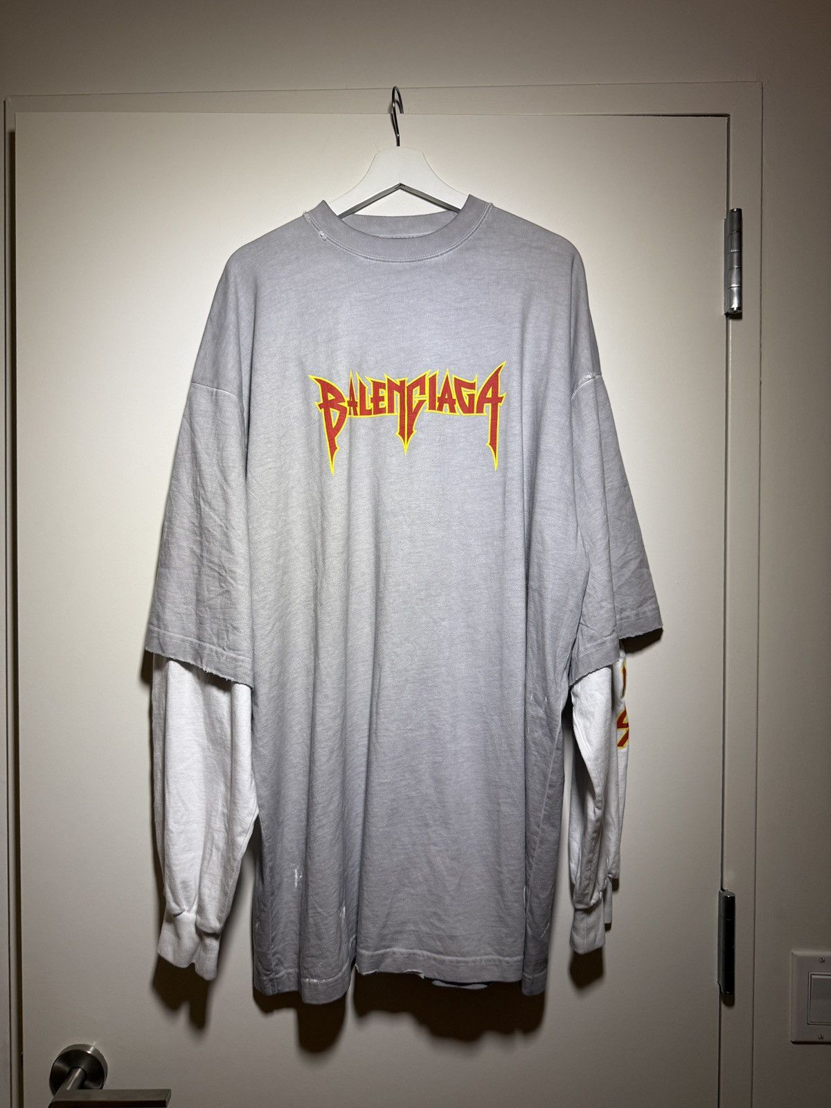 Balenciaga Balenciaga Metal Vintage Oversized T-Shirt Size US L / EU 52-54 / 3 - 1 Thumbnail
