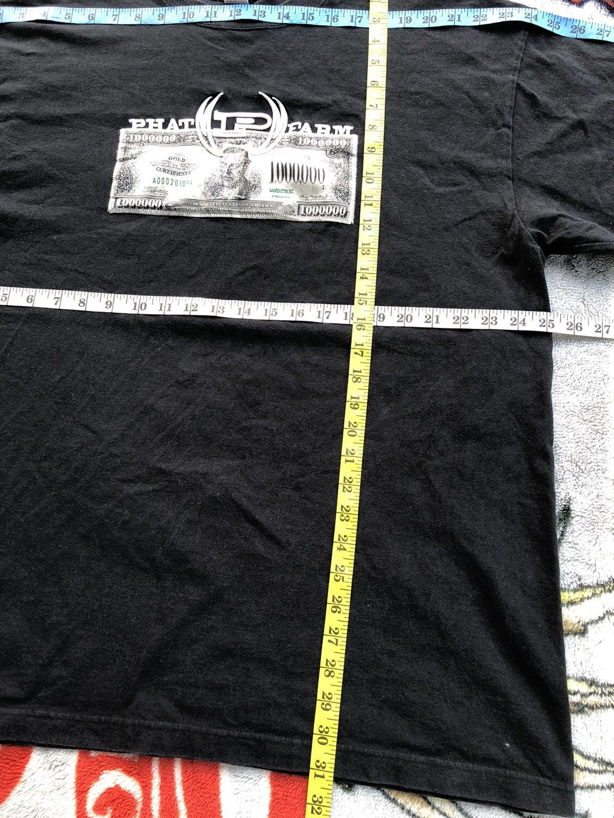 Phat Farm Vintage Phat Farm 1,000.000 usd Embroidered Rare Shirt Tee Size US XL / EU 56 / 4 - 10 Thumbnail