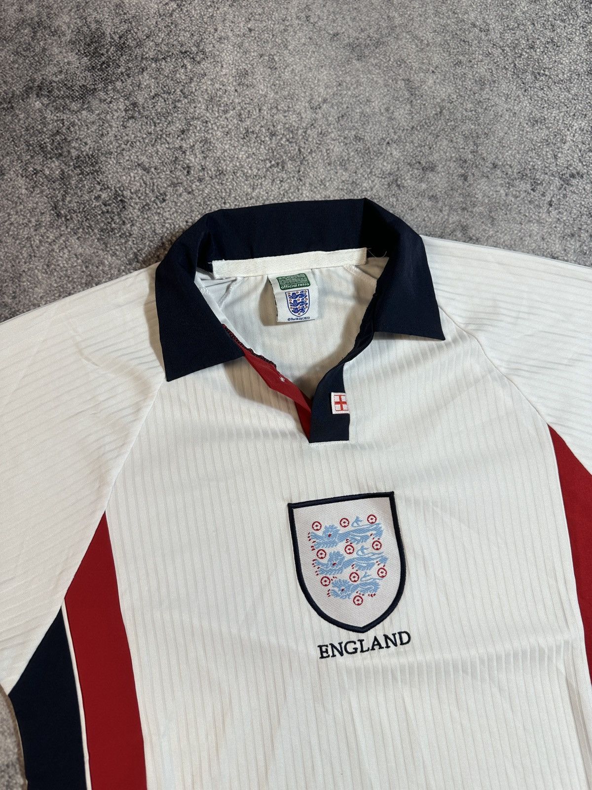 Vintage Vintage England Soccer Jersey Blokecore Style Rare Casual L Size US L / EU 52-54 / 3 - 3 Thumbnail