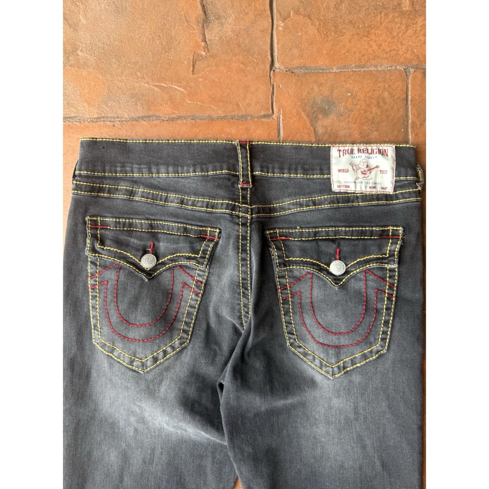 True Religion True Religion Geno Relaxed Slim Denim Jeans Men's 36 Black 5-Pocket Pockets Logo Slim Straight Regular Size 36 Mens Jeans Size US 36 / EU 52 - 2 Thumbnail