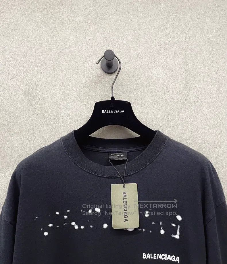 Balenciaga Balenciaga Logo Letter Print Round Neck Short Sleeve T-Shi Size US M / EU 48-50 / 2 - 4 Thumbnail