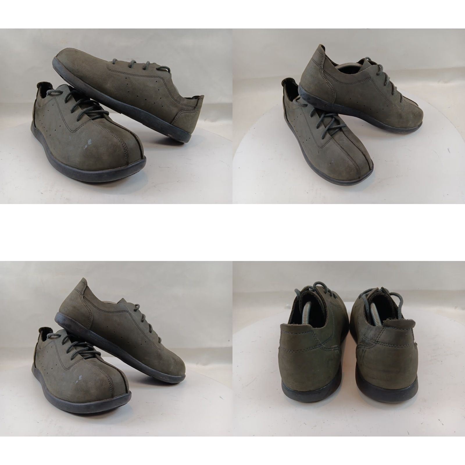 Crocs Crocs Venture Casual Shoe Mens 11M US Green Nubuck Leather Lace Up Comfort Size US 11 / EU 44 - 10 Thumbnail