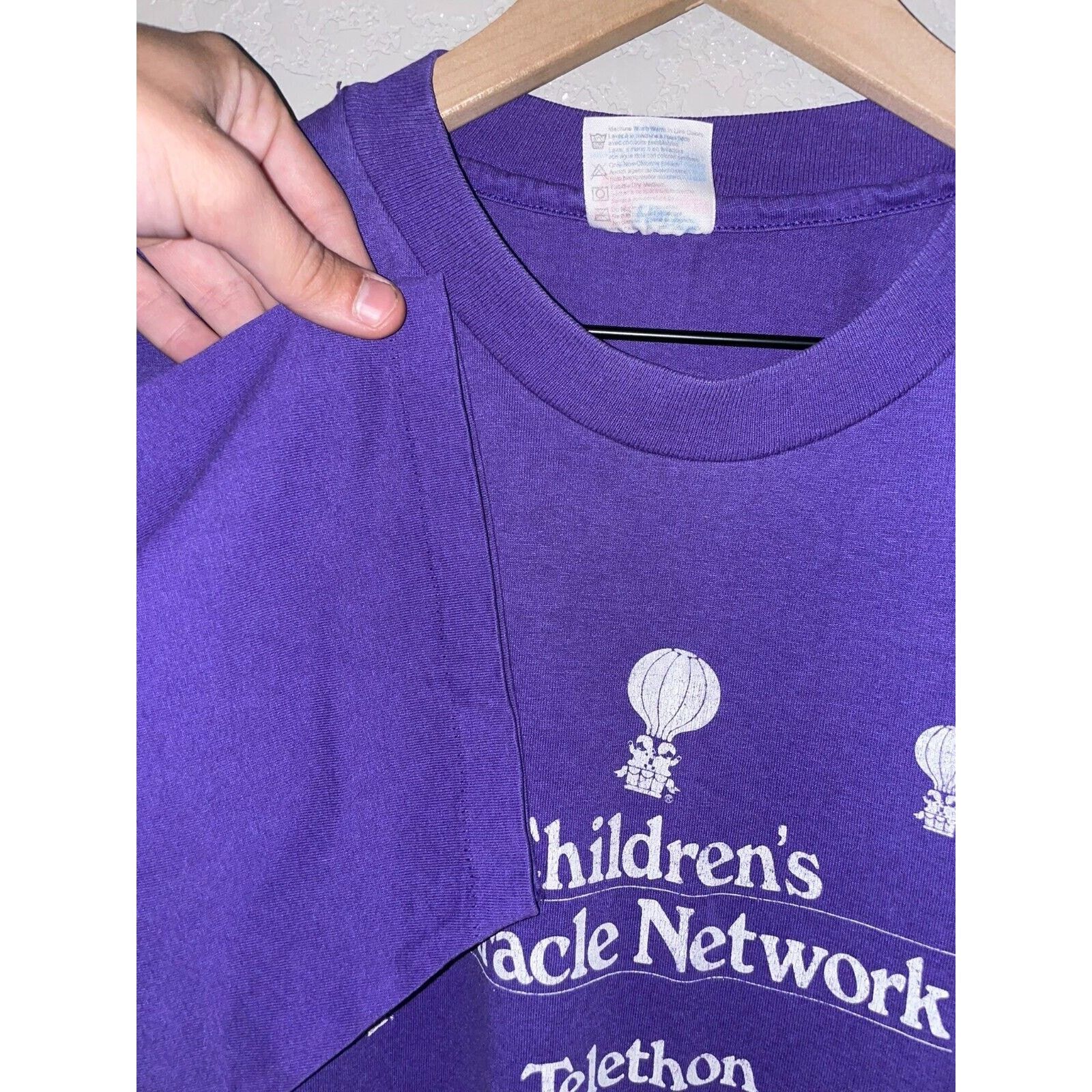 Hanes Vintage Childrens Miracle Network Shirt National Jewish Size US XL / EU 56 / 4 - 6 Thumbnail