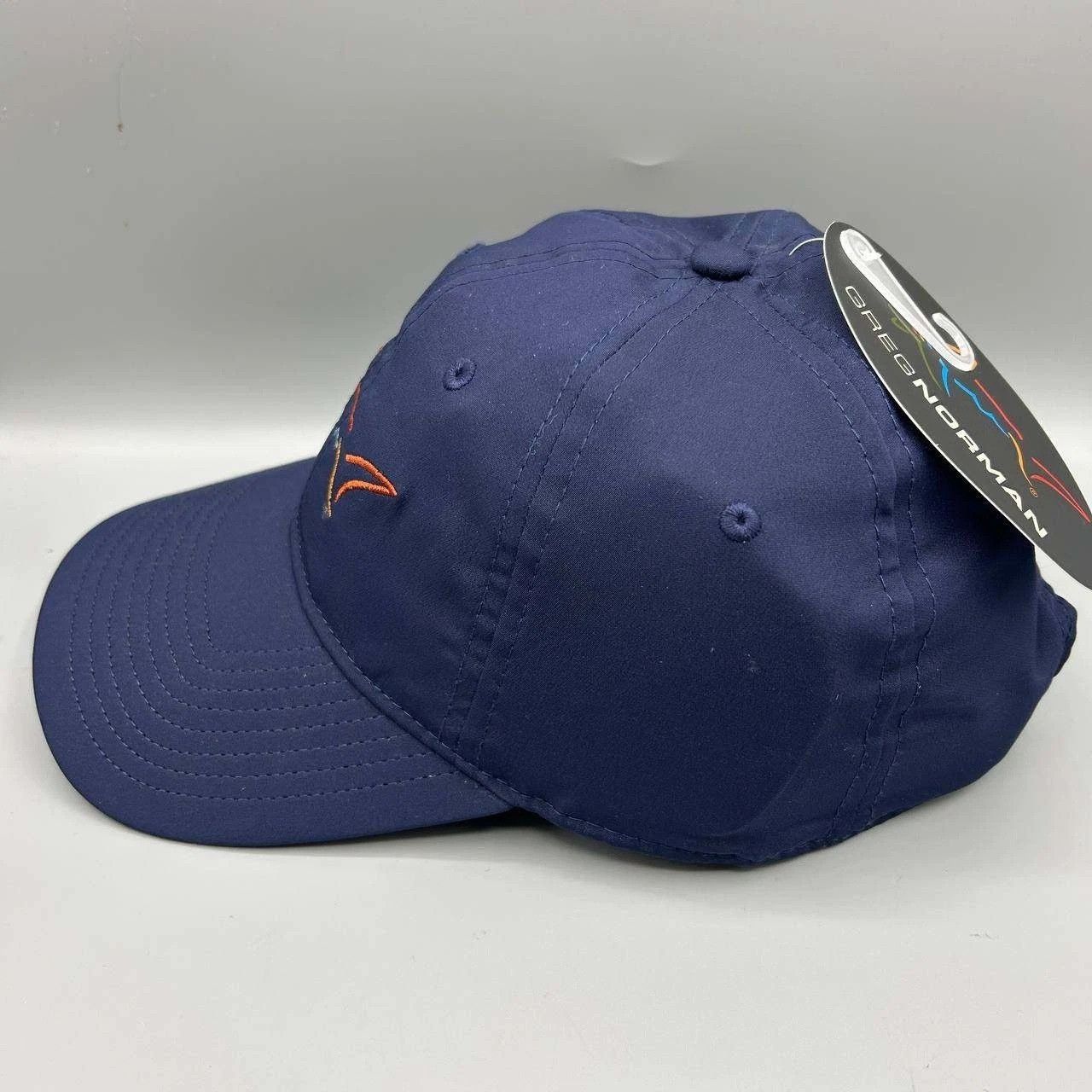 Greg Norman Greg Norman Golf Hat Men Blue Embroidered Strap Back Cap New Size ONE SIZE - 5 Thumbnail