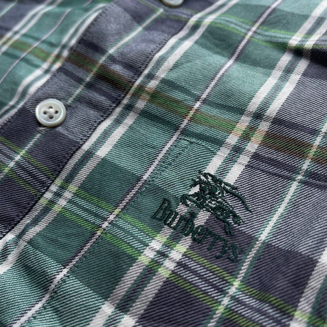 Burberry Vintage Burberry Plaid Polo Shirt Size US M / EU 48-50 / 2 - 7 Thumbnail