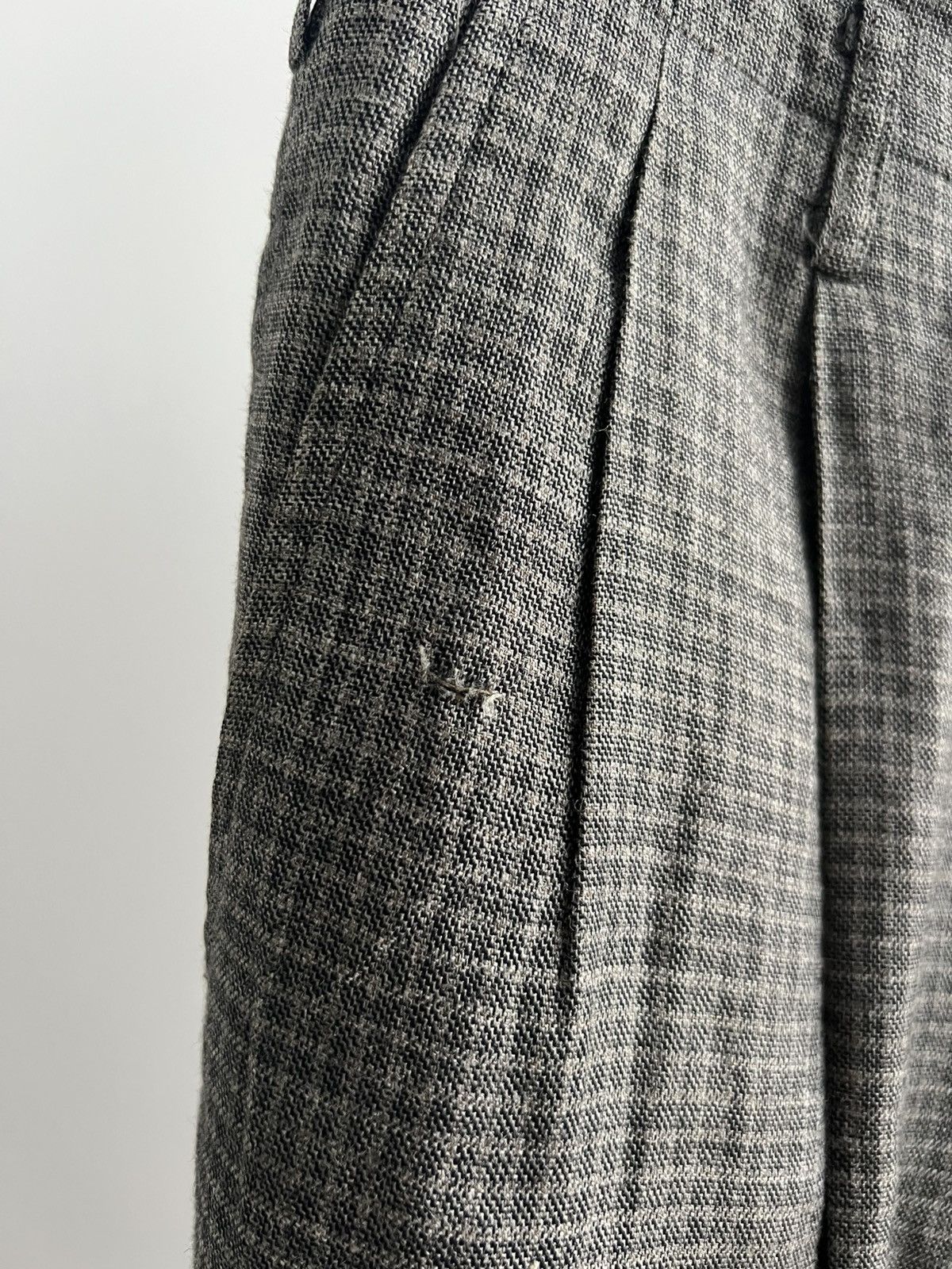 Yohji Yamamoto Y's For Men Checked Cuffed Trousers Size US 30 / EU 46 - 3 Thumbnail