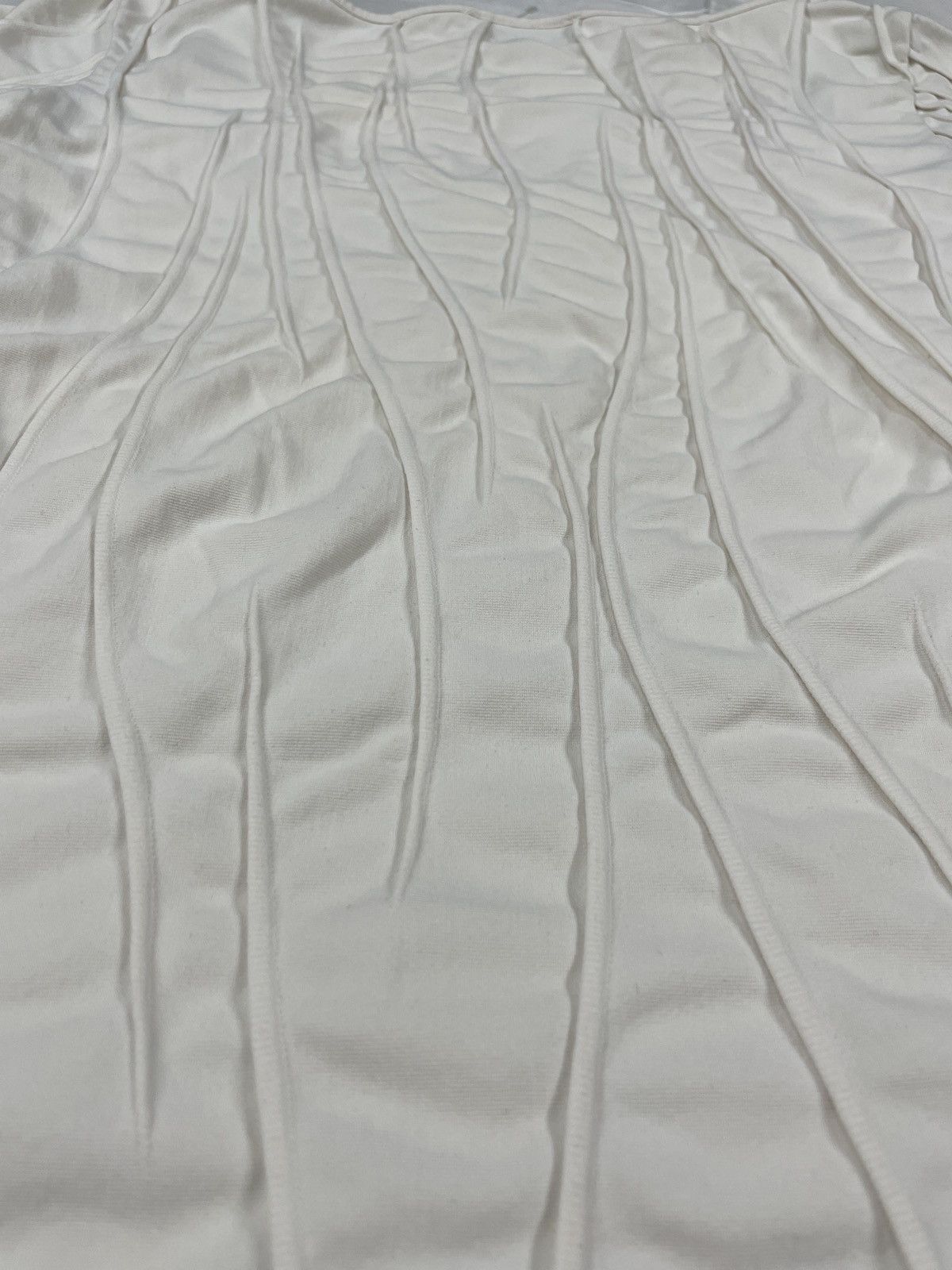 Designer ANNE FONTAINE PARIS Made in FRANCE Stretch Short Sleeve Top White T-Shirt Size M / US 6-8 / IT 42-44 - 11 Thumbnail