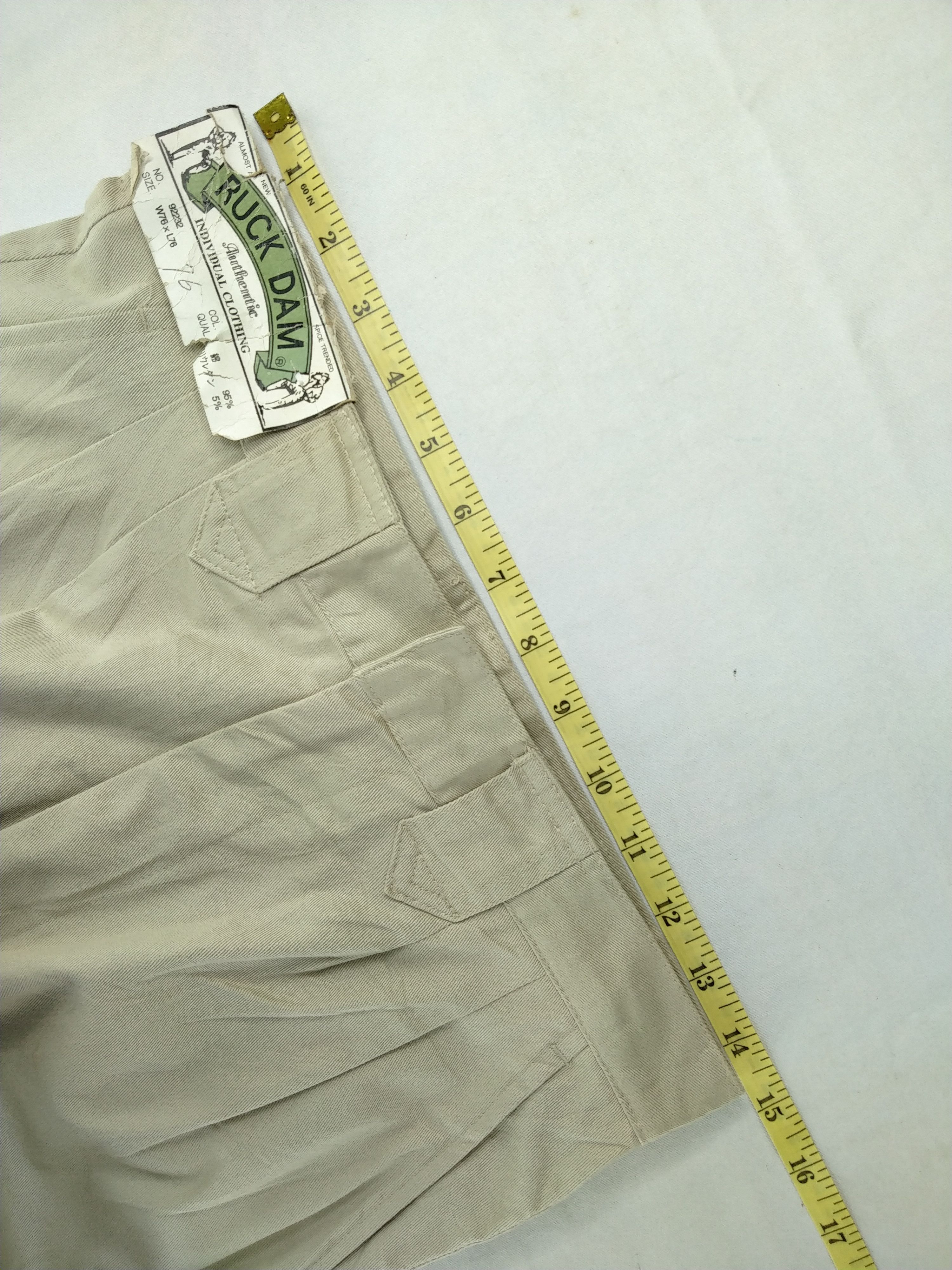 Japanese Brand Ruck Dam Japanese Brand Cargo Multi Pocket Pants CP188 Size US 29 - 6 Thumbnail