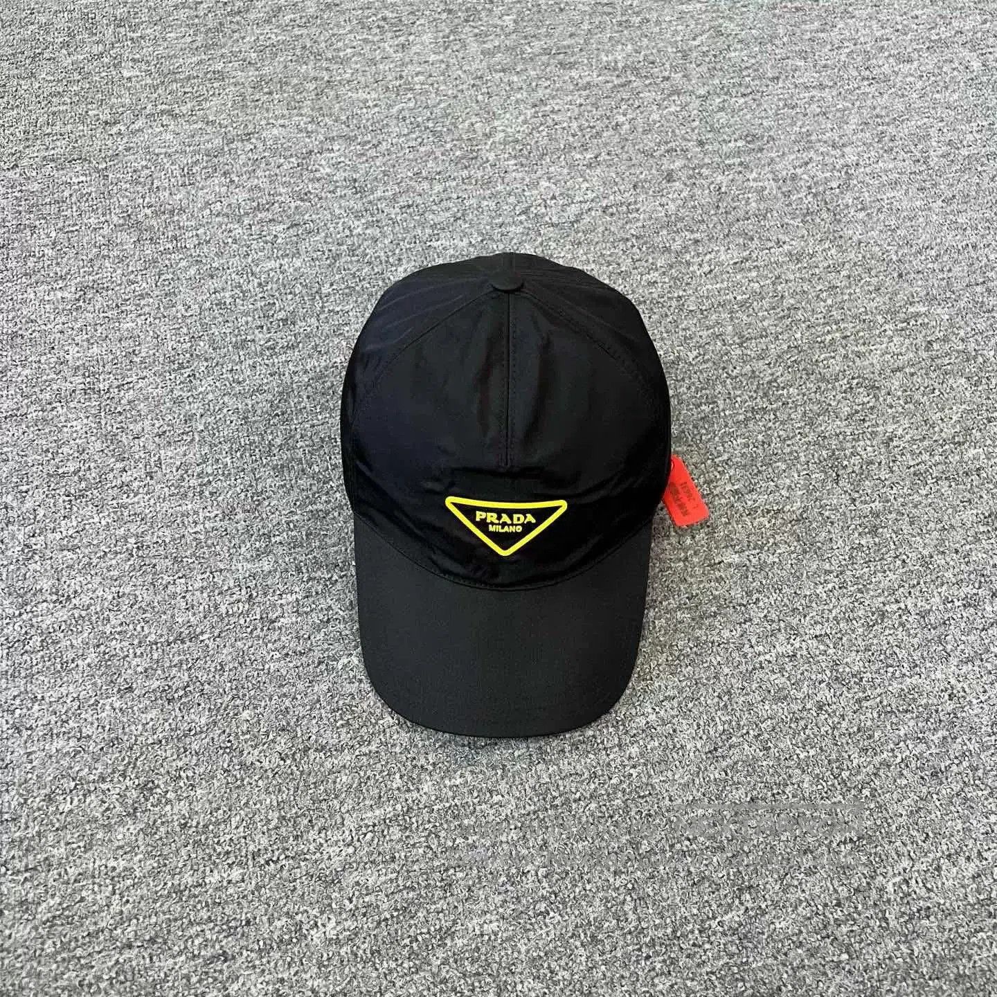 Prada Prada Black Triangle Logo Nylon Baseball Cap M. Size ONE SIZE - 2 Thumbnail