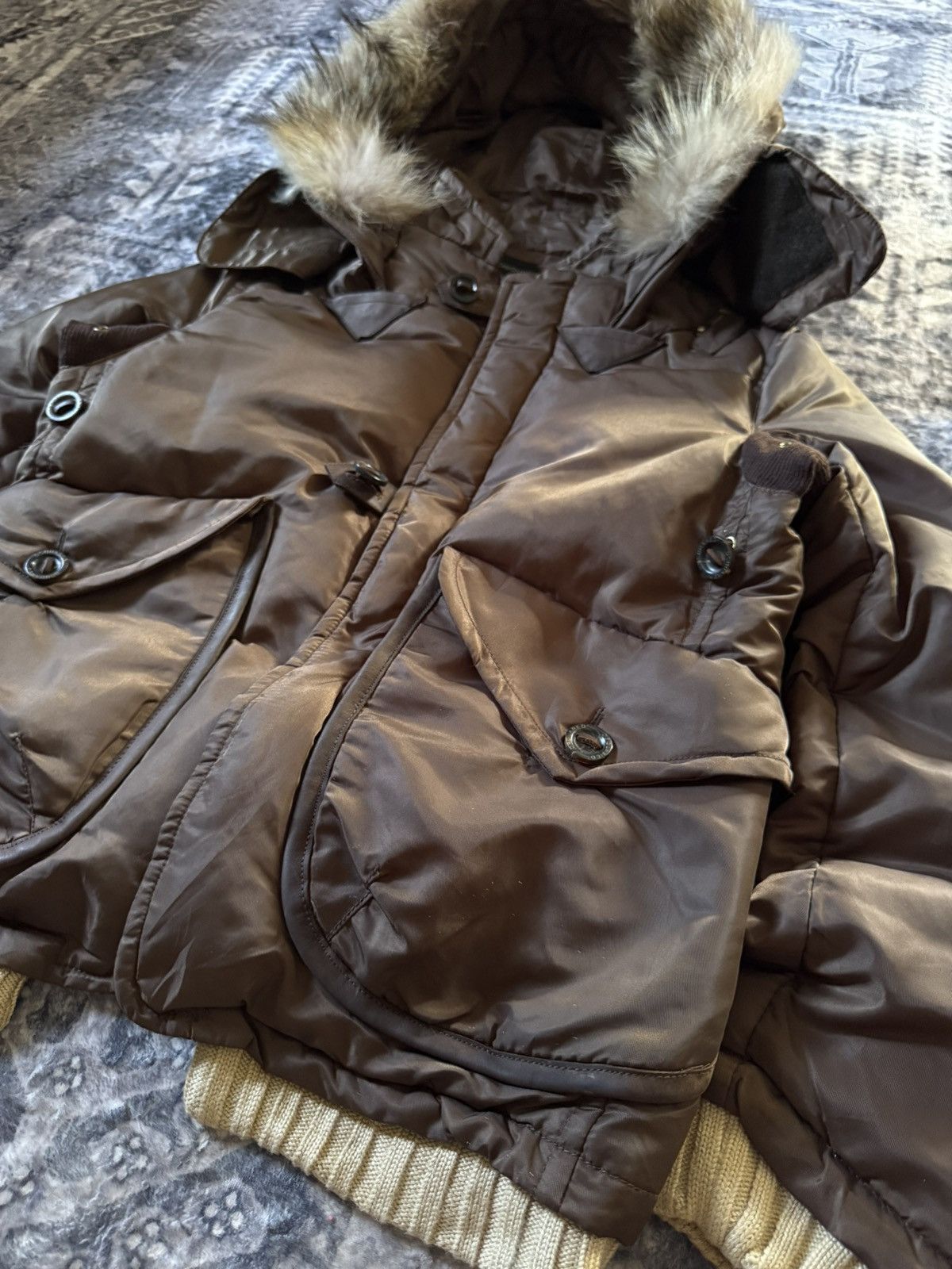 Dsquared2 FW04 Dsquared2 Raccon Fur Hood Padded Jacket Size US M / EU 48-50 / 2 - 9 Thumbnail