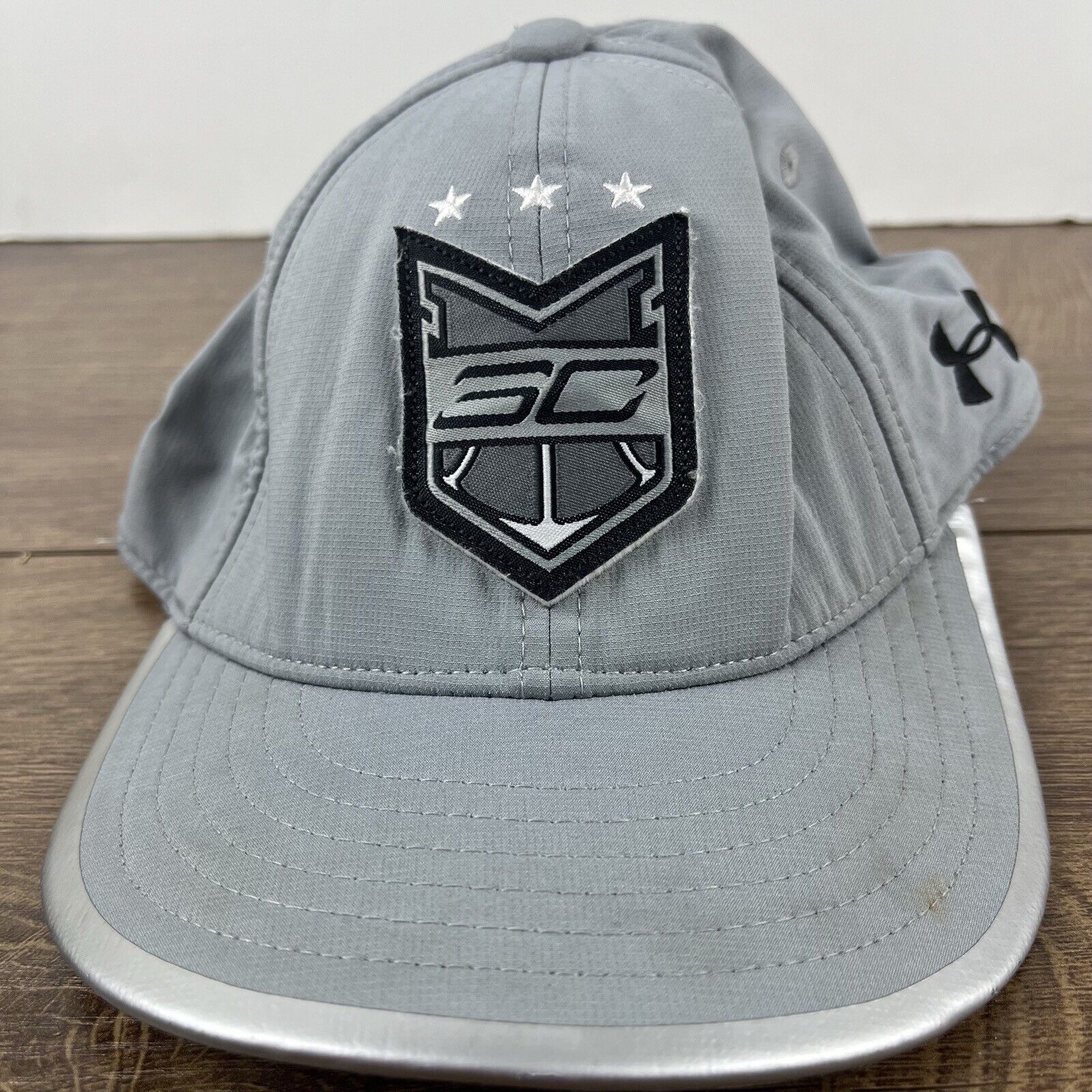 Under Armour Steph Curry Snapback Hat Under Amour Gray Adjustable Hat Adu Size ONE SIZE - 5 Thumbnail