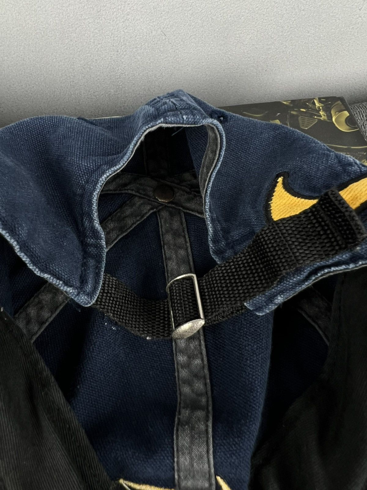 Nike × Vintage Nike Vintage Archived Cap Big Swoosh Embroidered Logo navy Size ONE SIZE - 8 Thumbnail