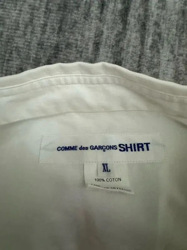 Comme des Garcons Comme des Garçons White Cotton Logo Shirt . Size US XL / EU 56 / 4 - 4 Thumbnail