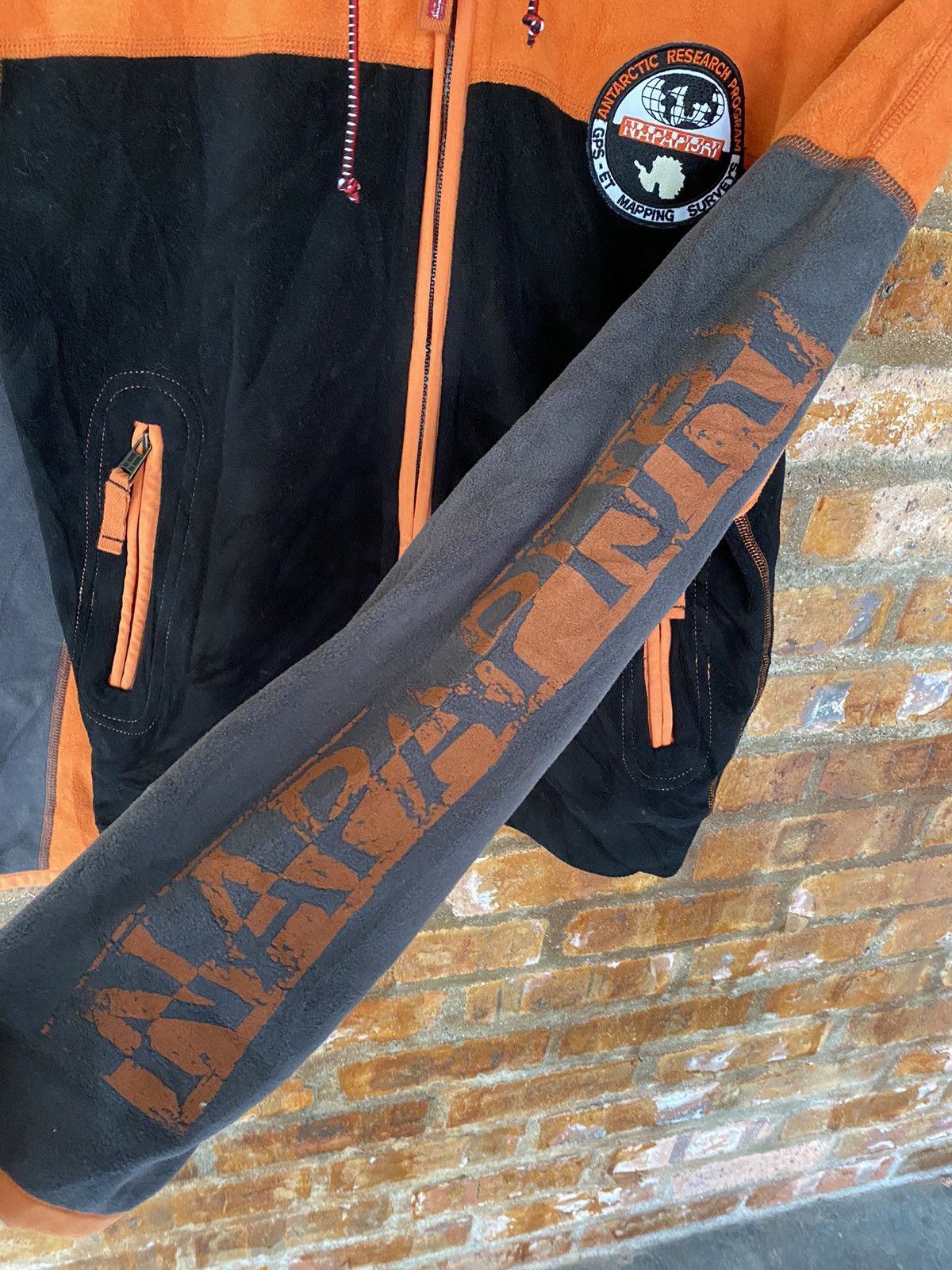 Napapijri Vtg Napapijri Fleece Color Block Big logo Size US S / EU 44-46 / 1 - 9 Thumbnail