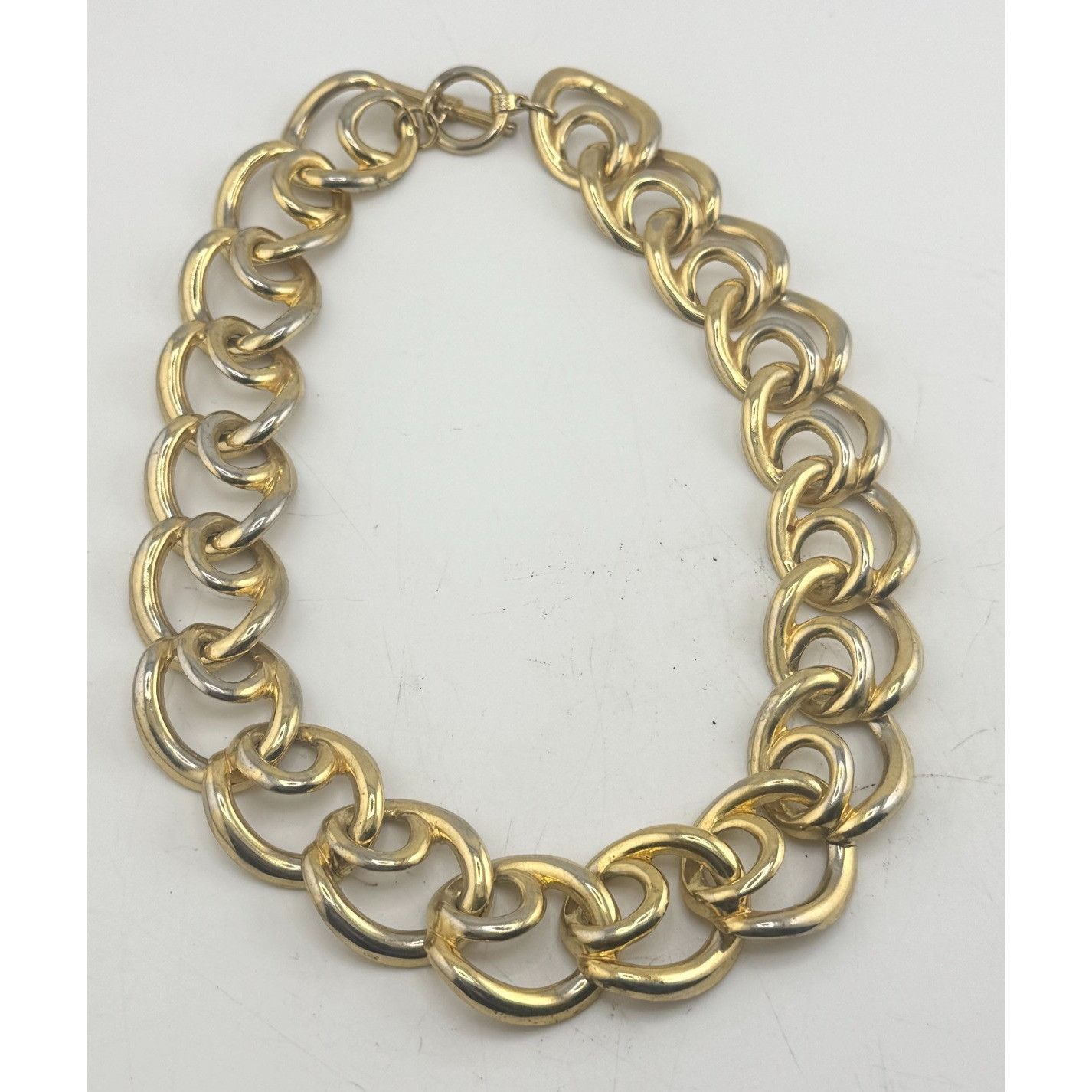 Vintage Vintage gold collar chain necklace Size ONE SIZE - 1 Thumbnail