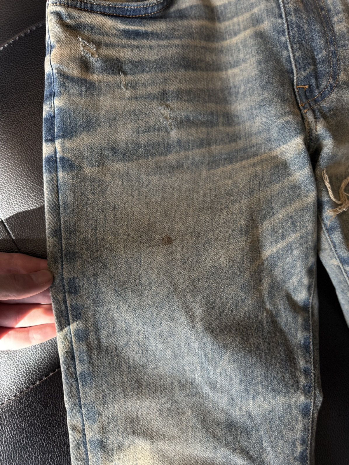 Amiri Amiri Blue Jeans Blue Bandanna Patch Size 30 Flawless 🧼 Size US 30 / EU 46 - 6 Thumbnail