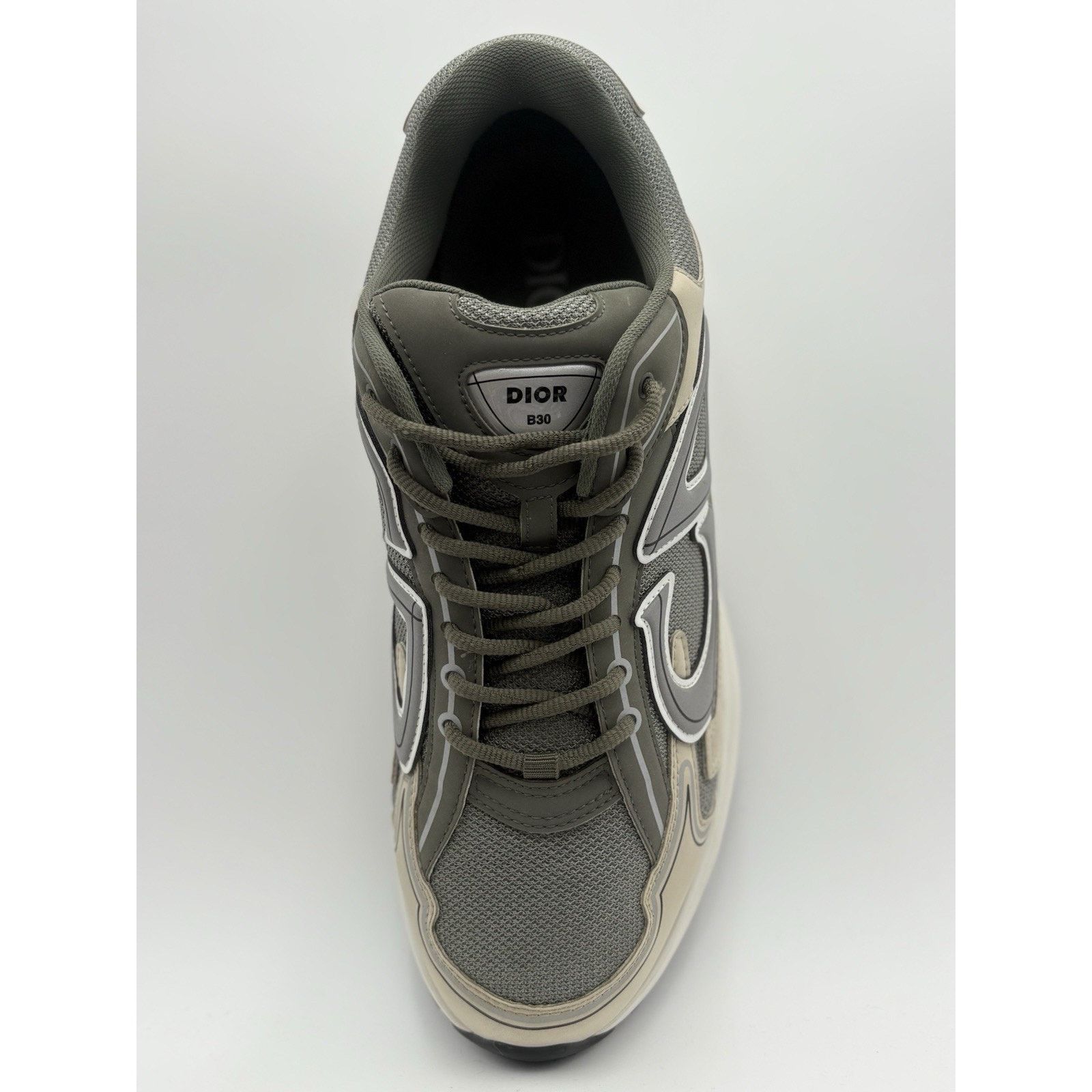 Dior Dior B30 Reflective Sneaker ' Olive Green Beige ' VERY CLEAN Size US 13 / EU 46 - 11 Thumbnail