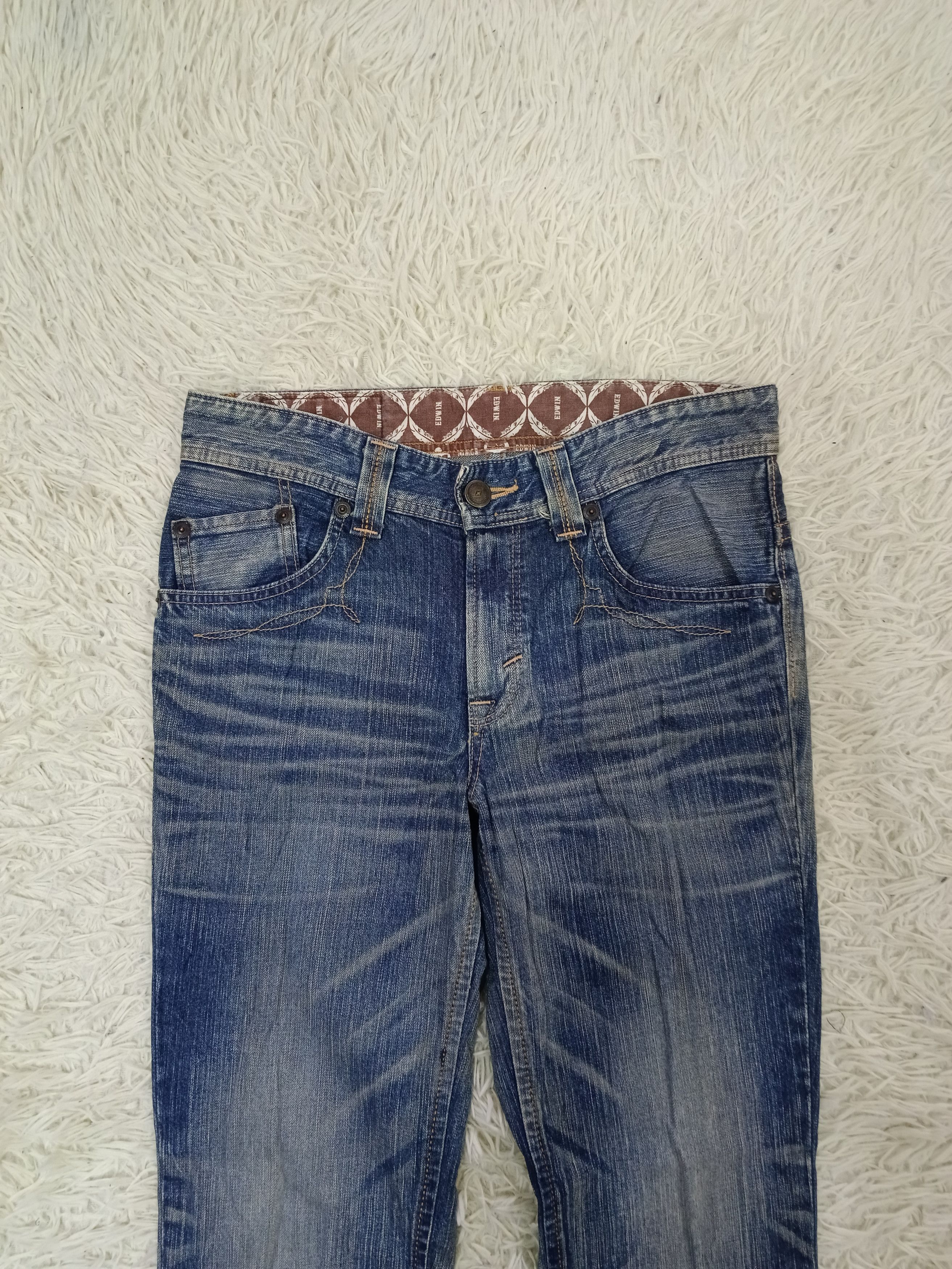 Edwin INSANE🔥90S FLARE EDWIN XV DENIM PANTS Size US 30 / EU 46 - 3 Thumbnail