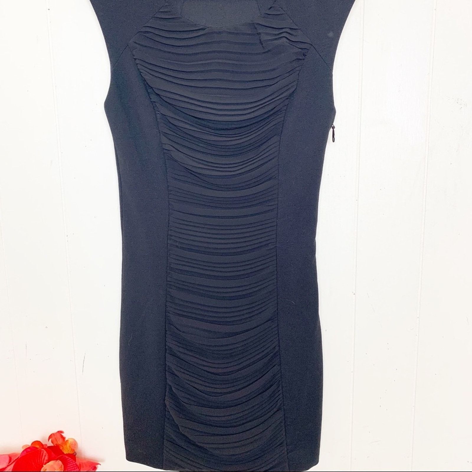 Guess Guess Black Front Gathered Panel Body Con Dress Womens Small Size S / US 4 / IT 40 - 8 Thumbnail