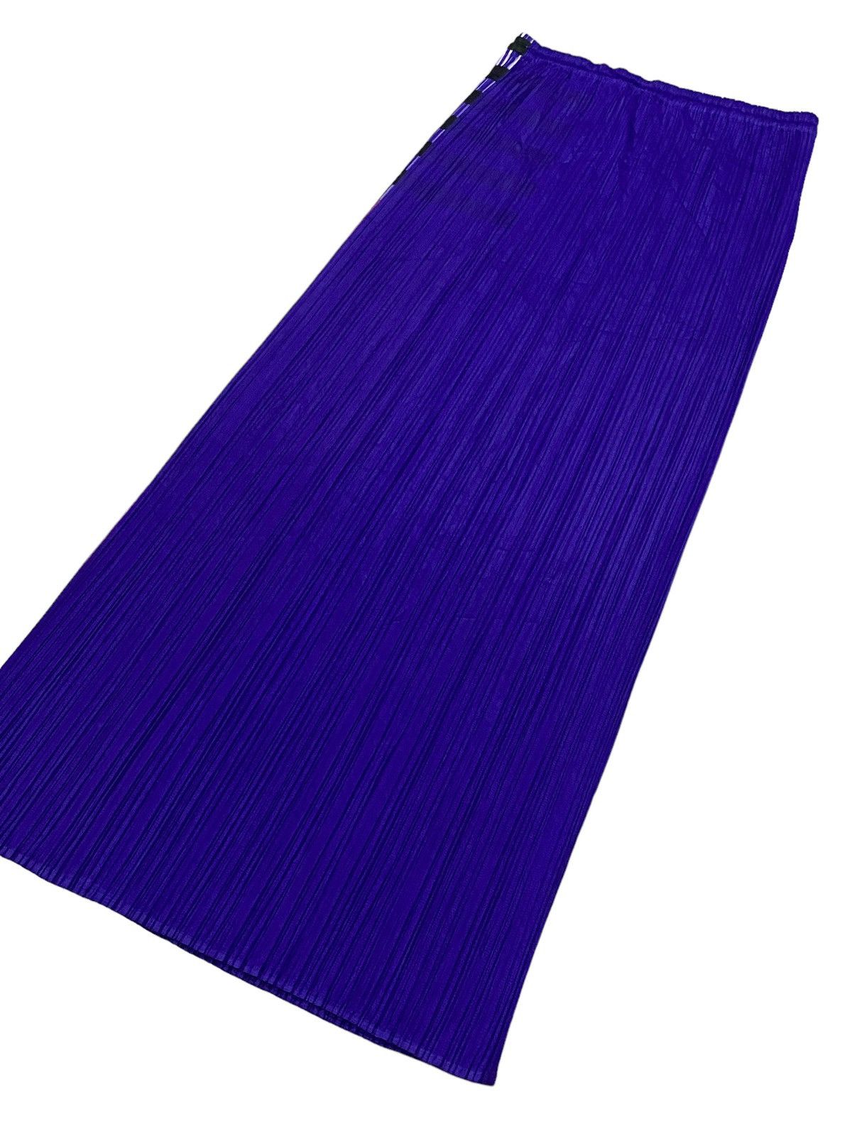 Issey Miyake Pleats Please Issey Miyake Pleated Striped Long Skirt Size 28" / US 6 / IT 42 - 15 Thumbnail
