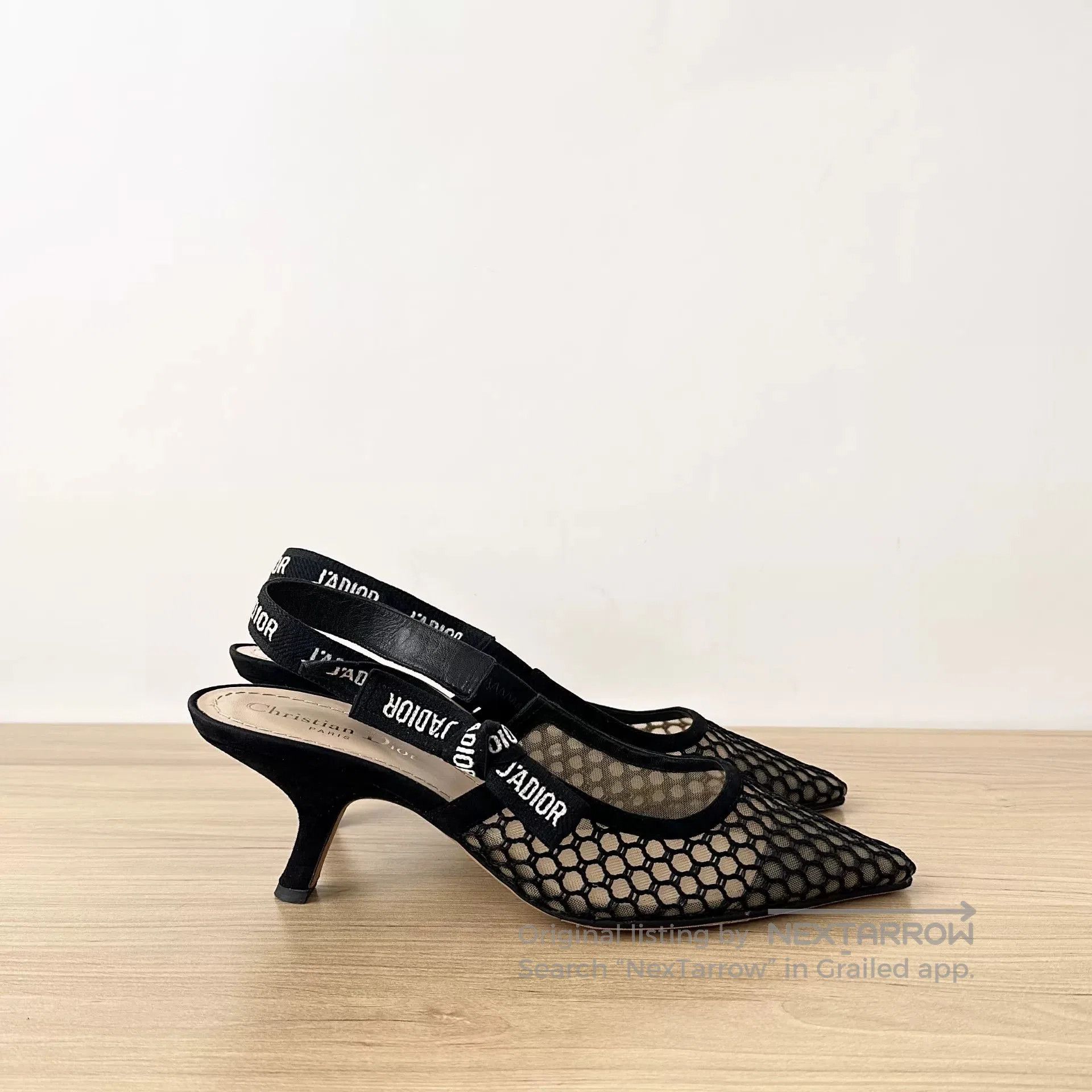 Dior Dior Mesh Kitten Heel Pumps Size 38. Size US 7 / IT 37 - 3 Thumbnail
