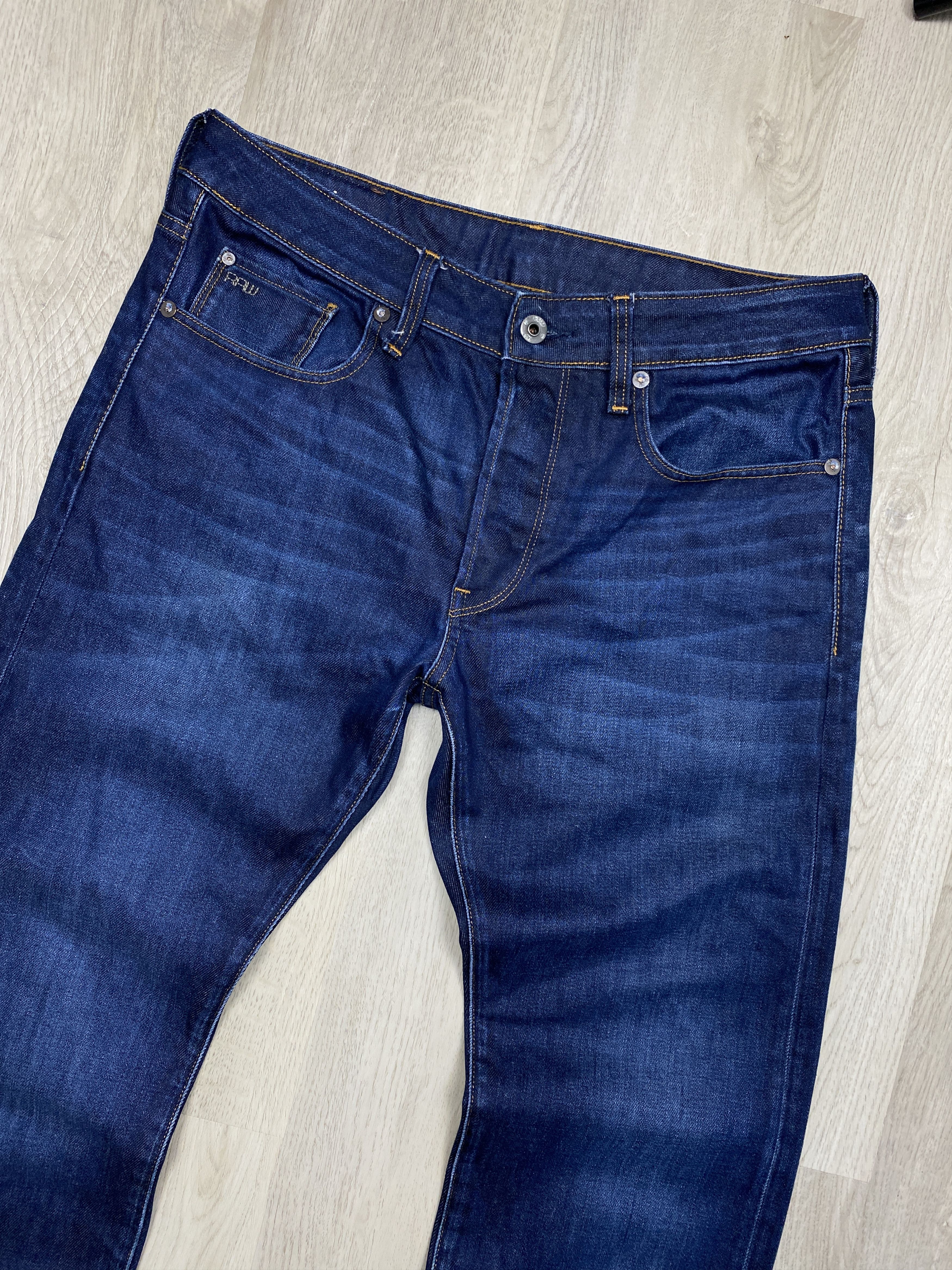 G-Star G Star Raw 3301 Straight Mens Denim Pants Jeans Size US 32 / EU 48 - 6 Thumbnail