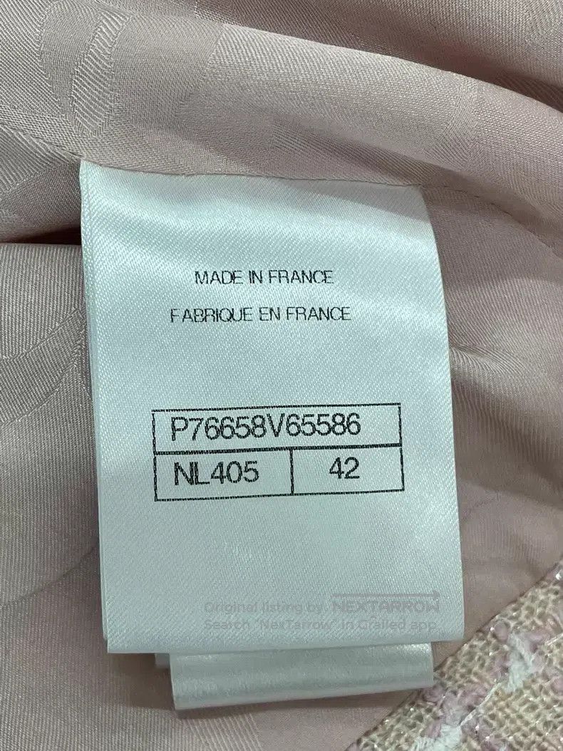 Chanel Chanel Pink and white tweed short-sleeved jacket Size M / US 6-8 / IT 42-44 - 5 Thumbnail