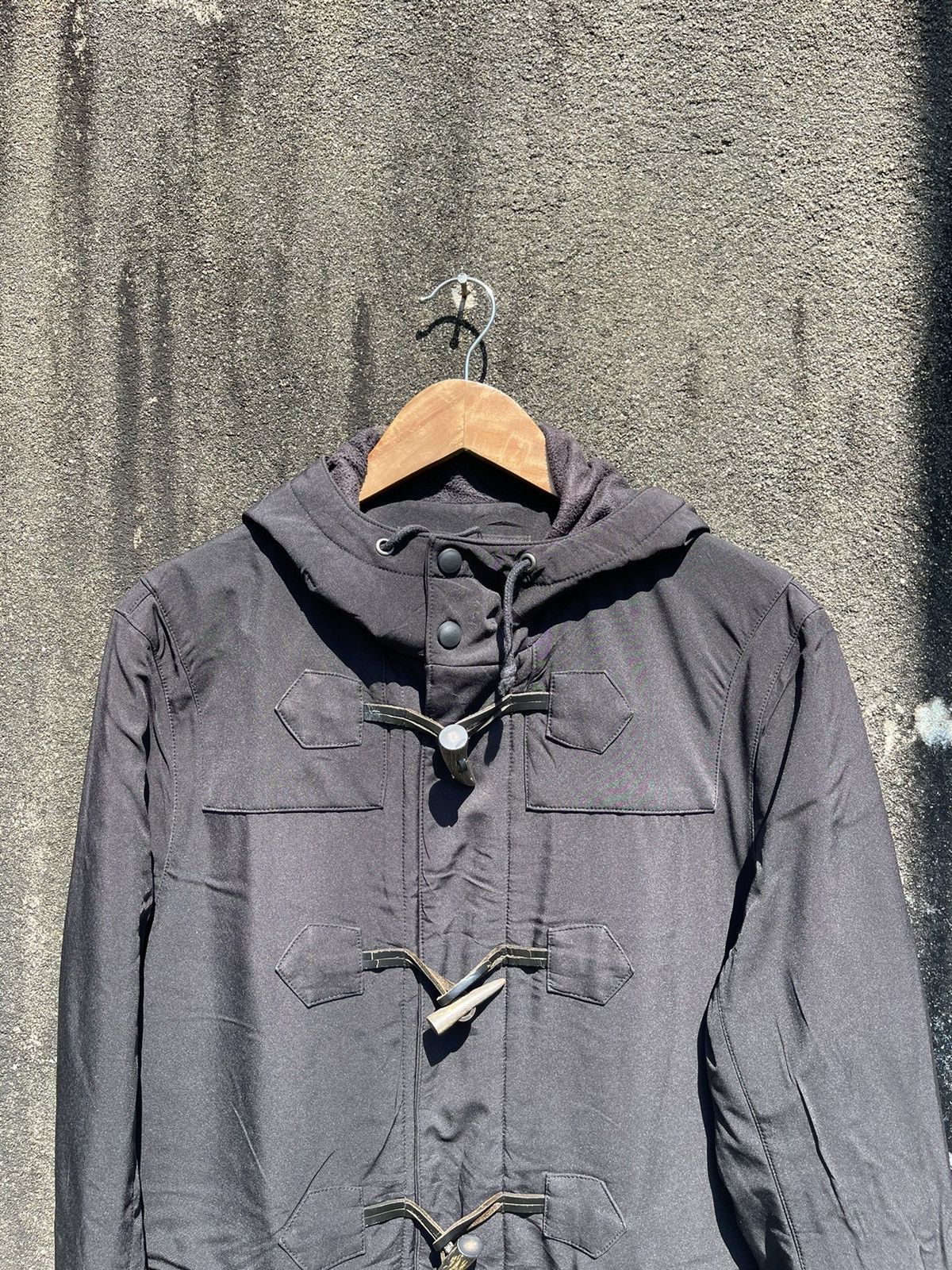 Beams Japan Beams Lights Hooded Toggle Jacket – Black (L) Size US L / EU 52-54 / 3 - 2 Thumbnail