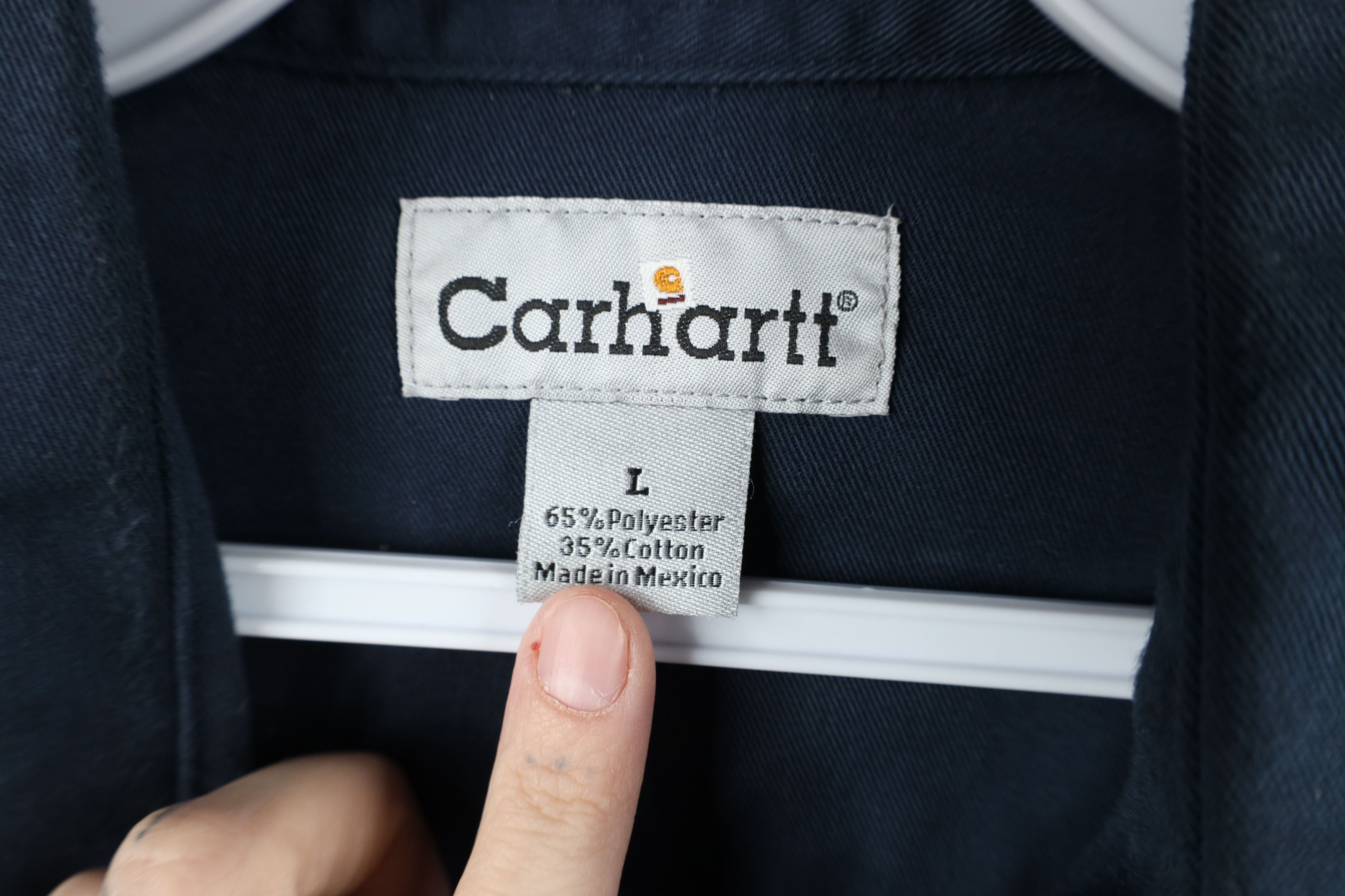 Carhartt Vintage Carhartt Heavyweight Collared Button Shirt Blue Size US L / EU 52-54 / 3 - 9 Thumbnail
