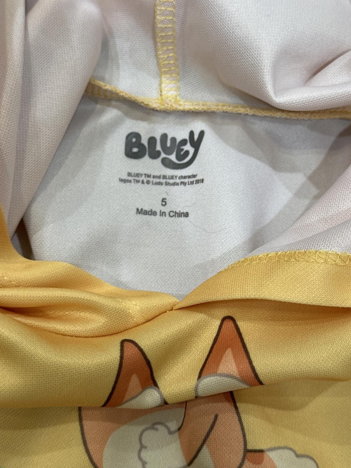 Other Bluey "Bingo" Girl's Hooded Dress Size 5 with Tutu Size ONE SIZE - 3 Thumbnail